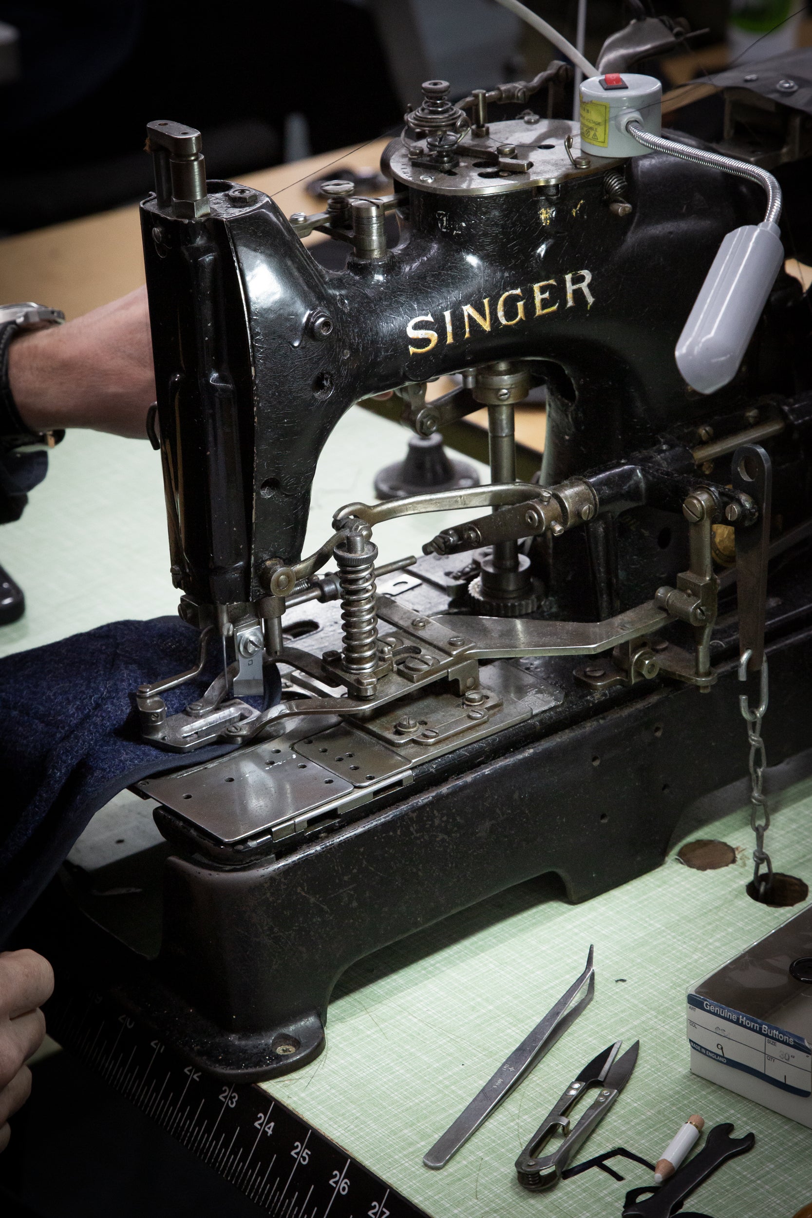 CRD Wool Button Jacket Navy Blue