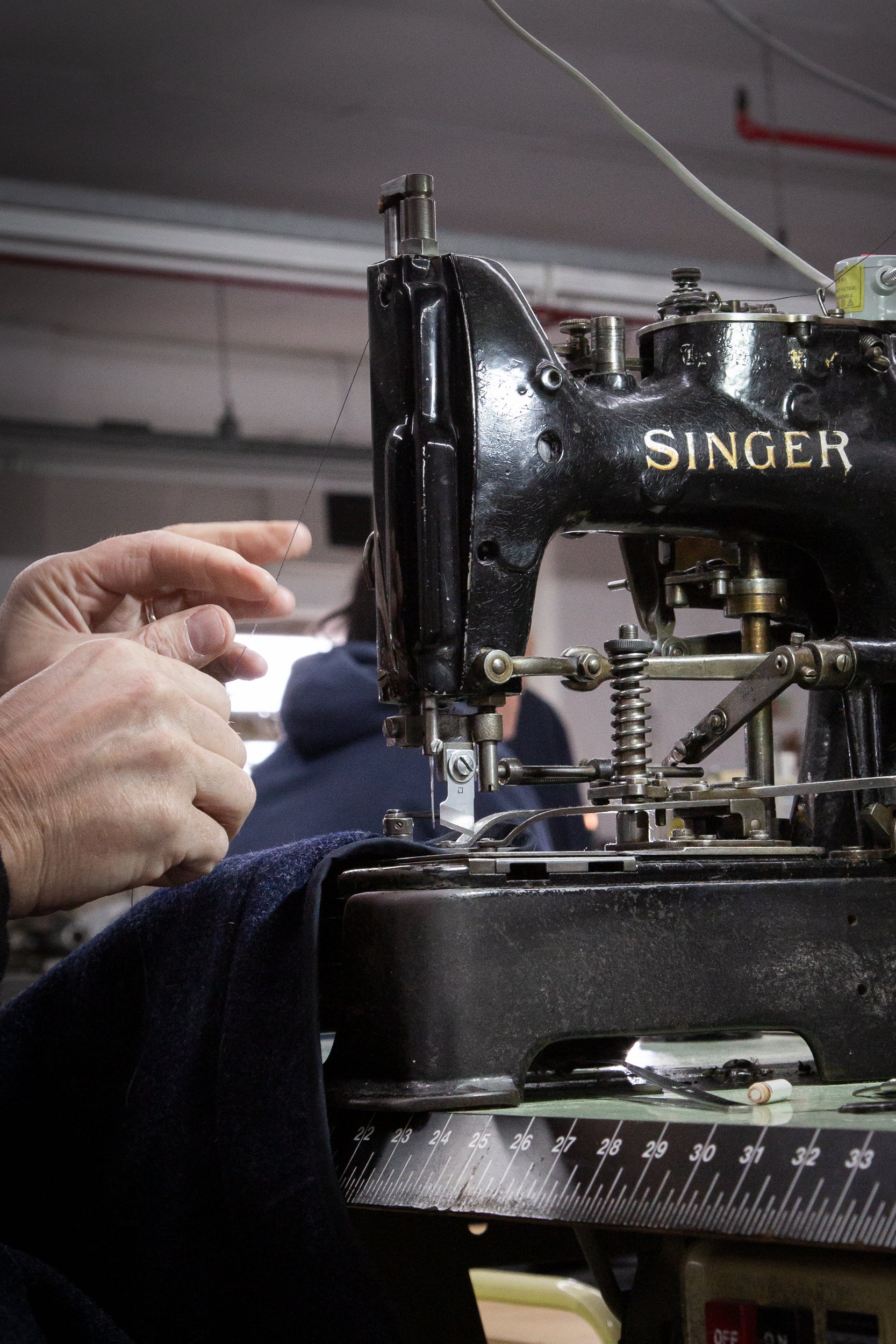 CRD Wool Button Jacket Navy Blue