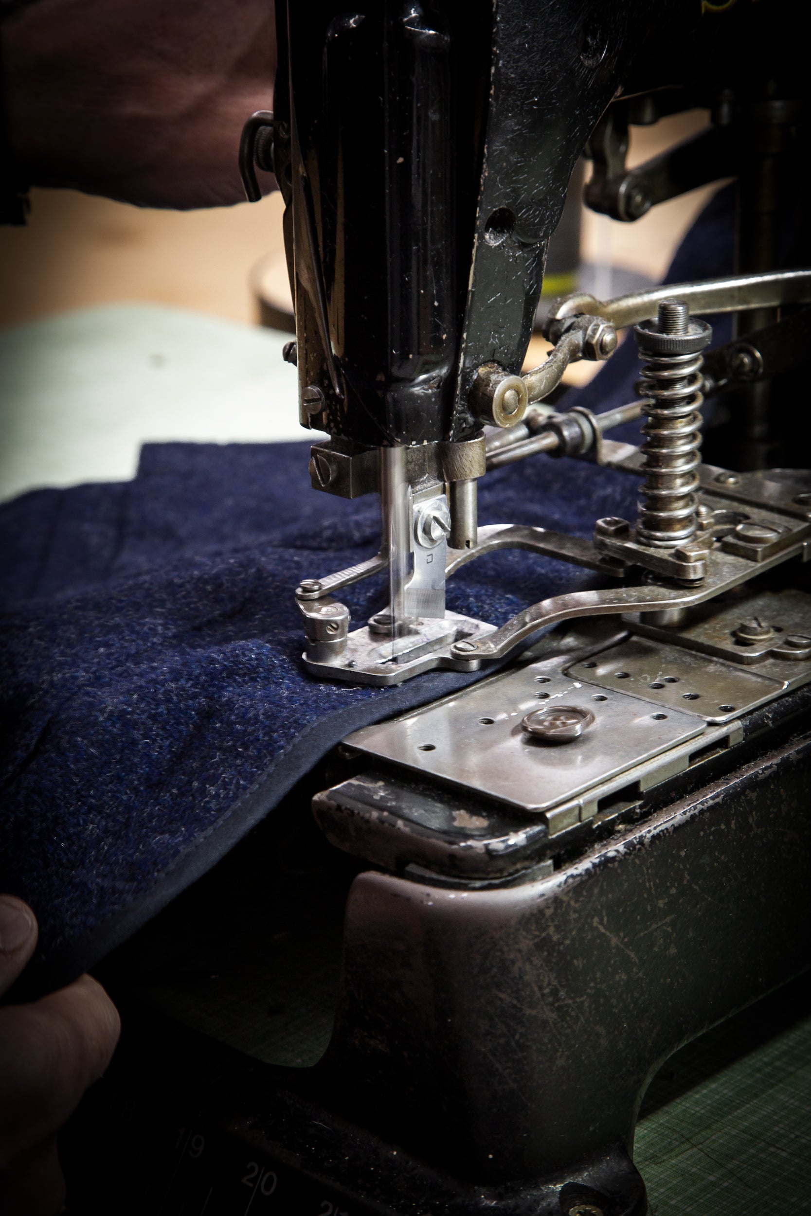 CRD Wool Button Jacket Navy Blue