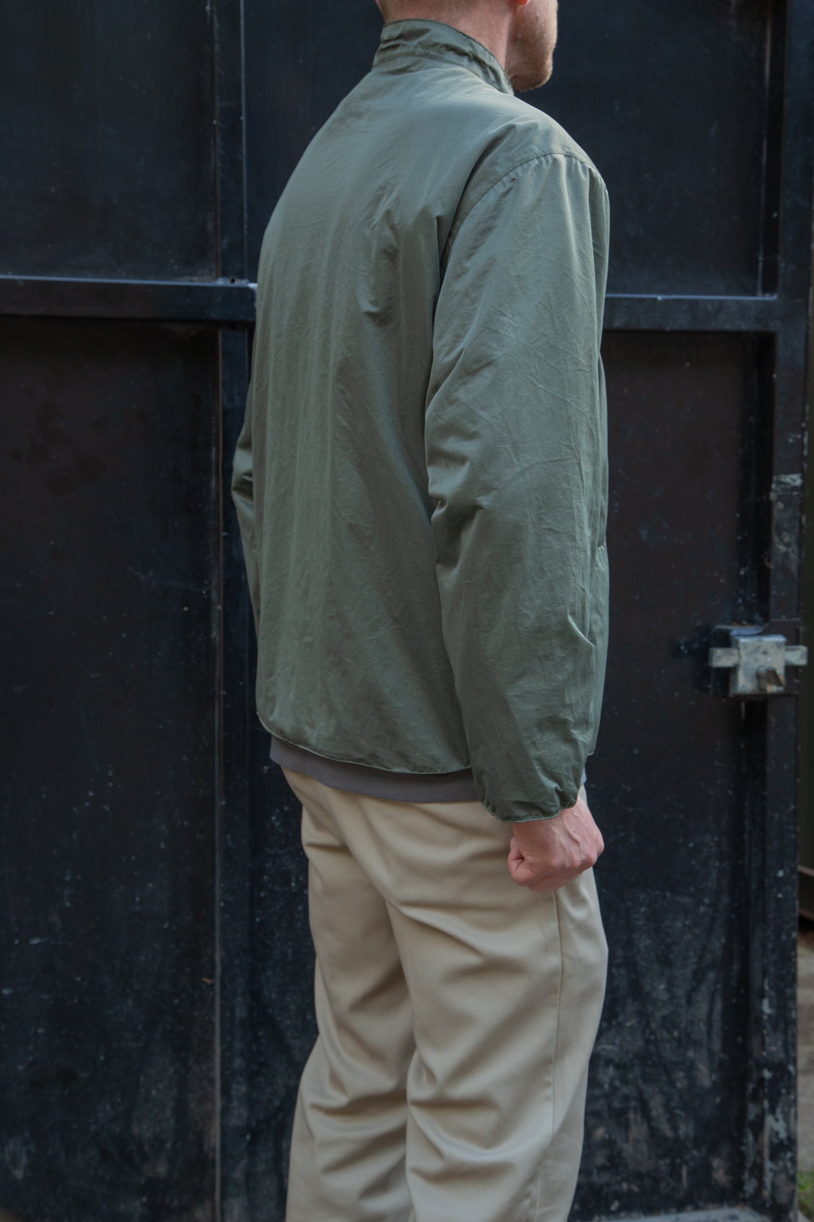 Wingman Reversible Track Jacket Grey Khaki