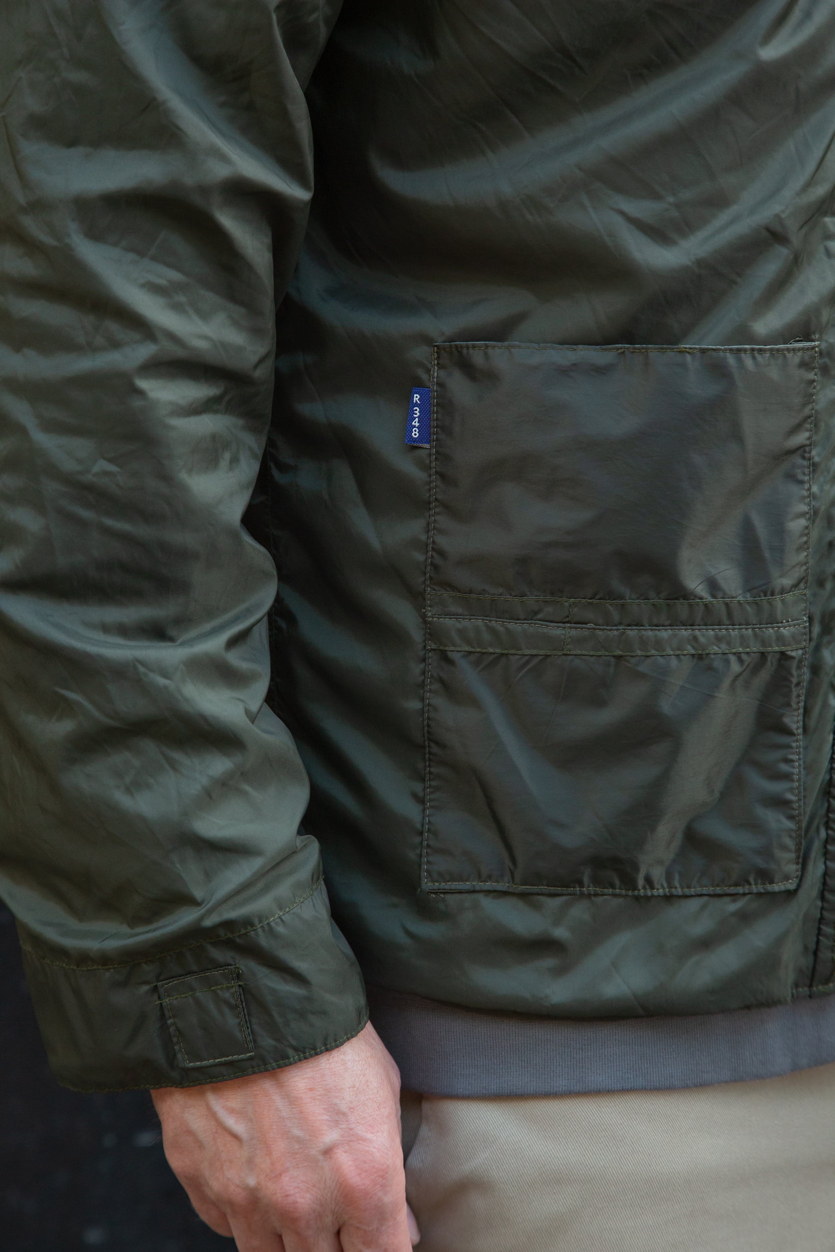 Wingman Reversible Track Jacket Grey Khaki