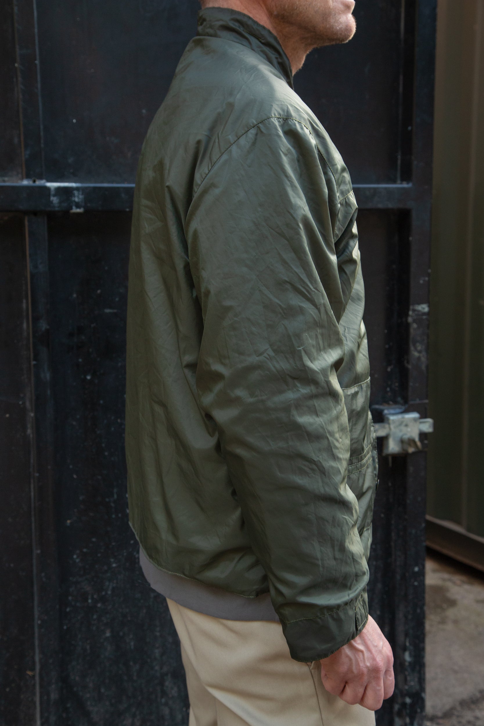 Wingman Reversible Track Jacket Grey Khaki