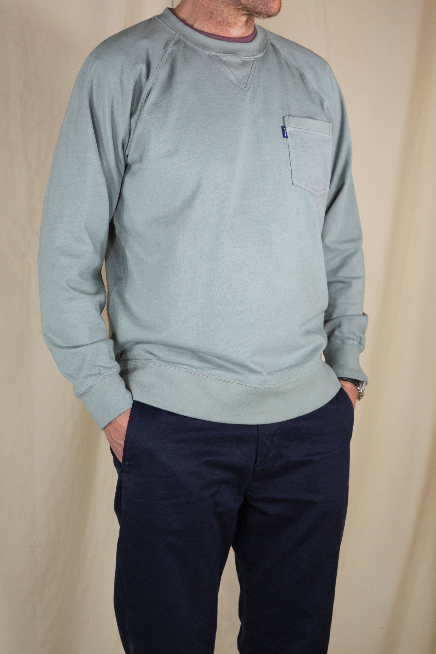 Middle Weight Pocket Sweatshirt Grey