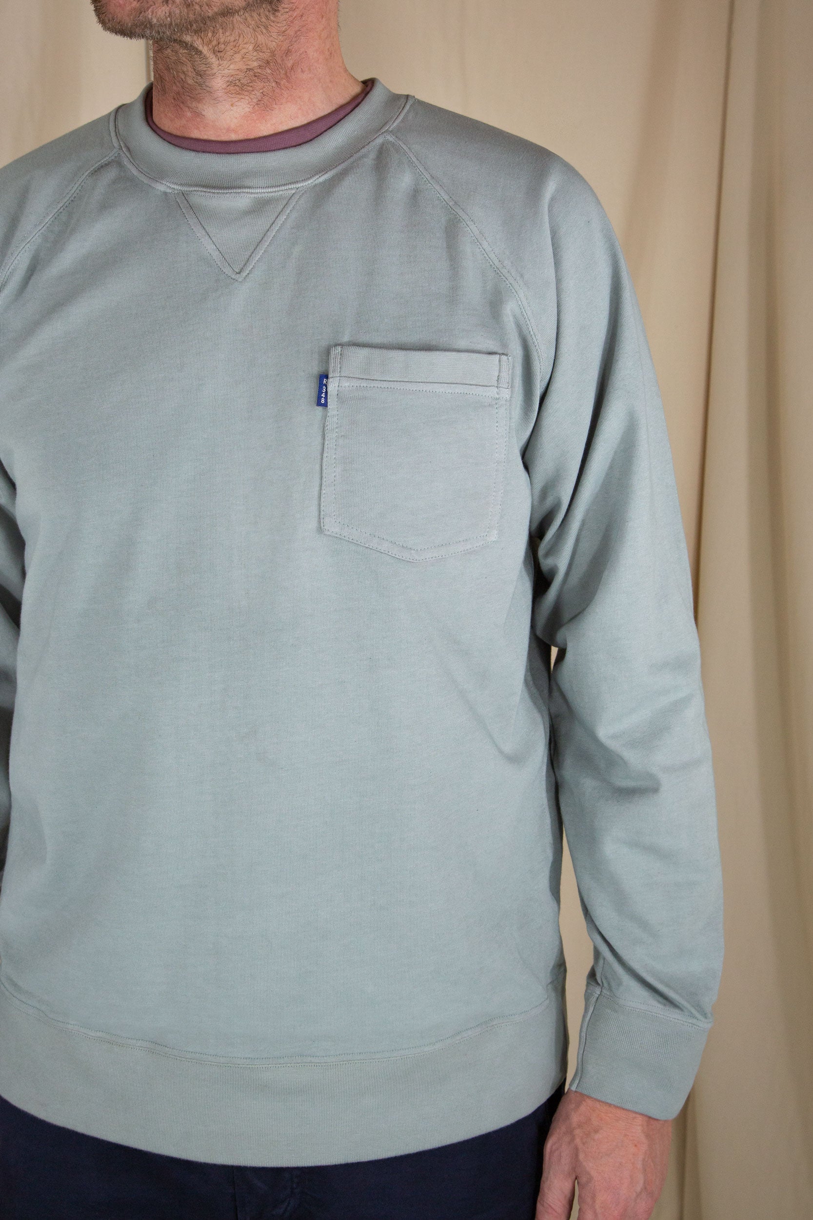 Middle Weight Pocket Sweatshirt Grey