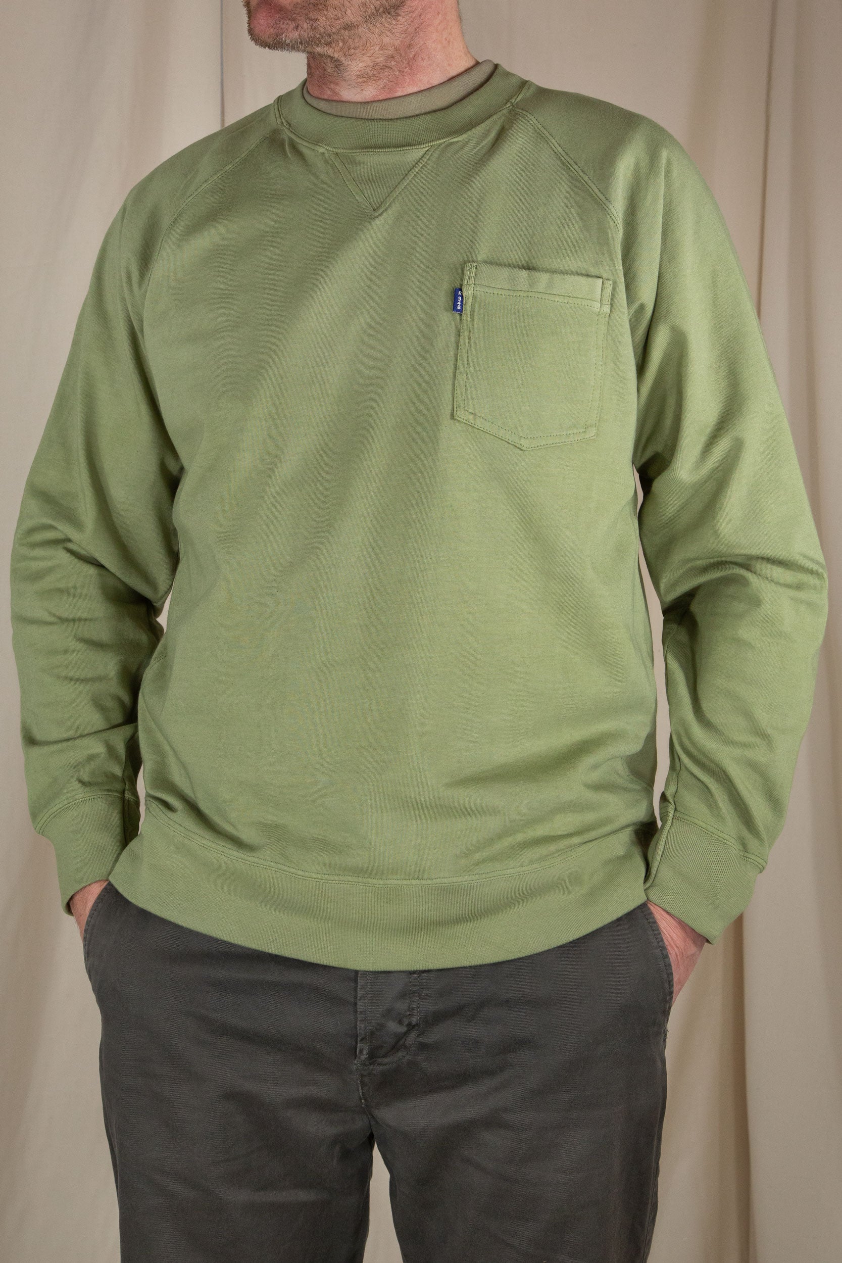 Middle Weight Pocket Sweatshirt Vintage Green