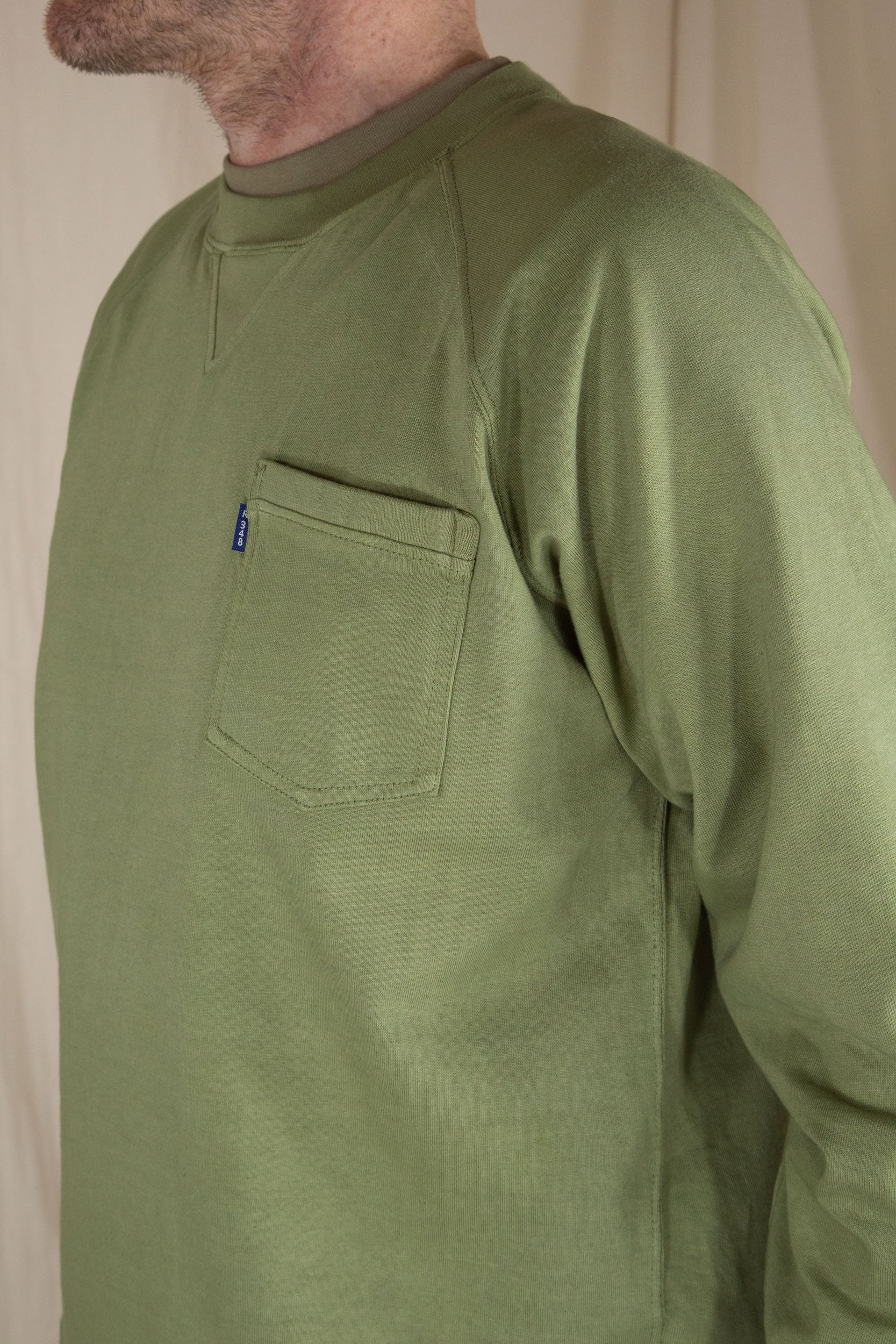 Middle Weight Pocket Sweatshirt Vintage Green