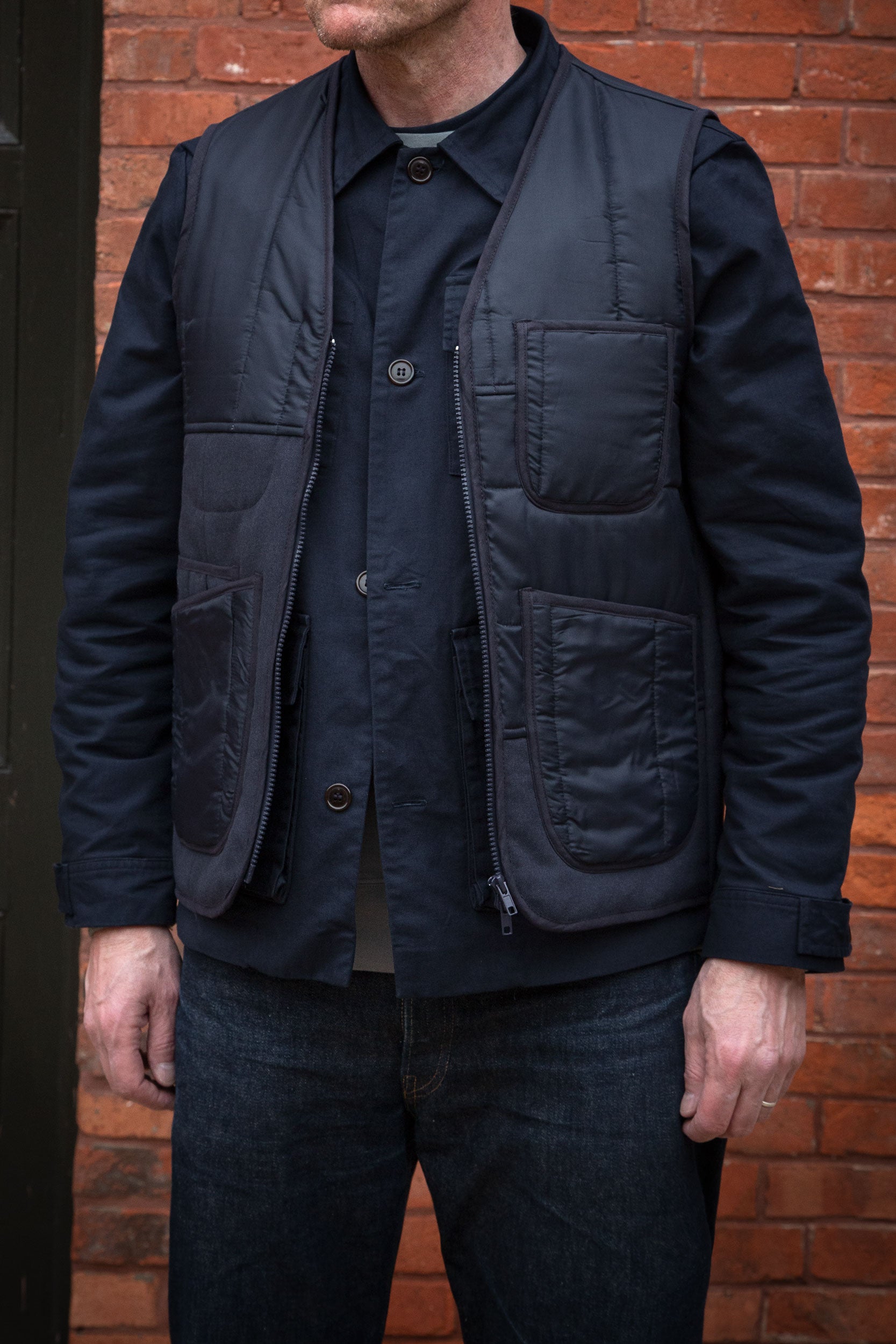 SP Utility Canvas Jacket Dark Blue