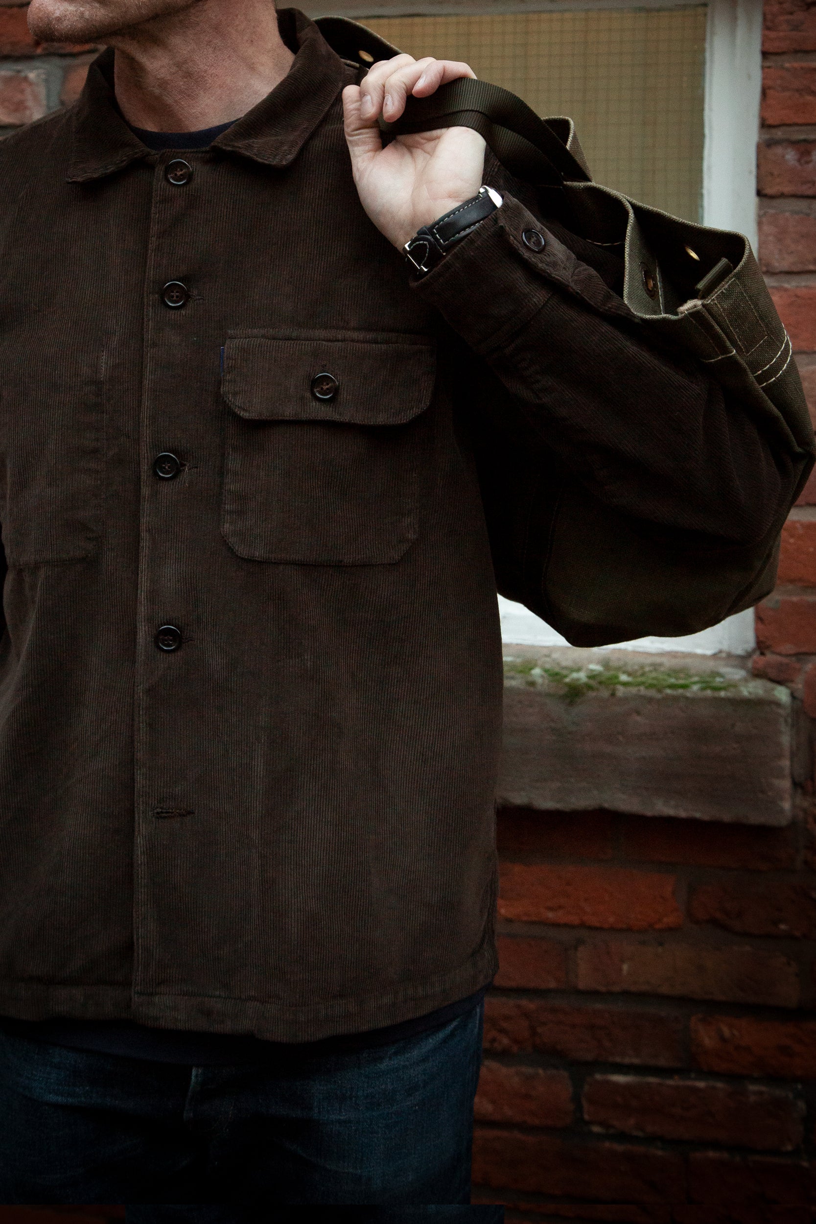Darley Corduroy Overshirt Choco Brown