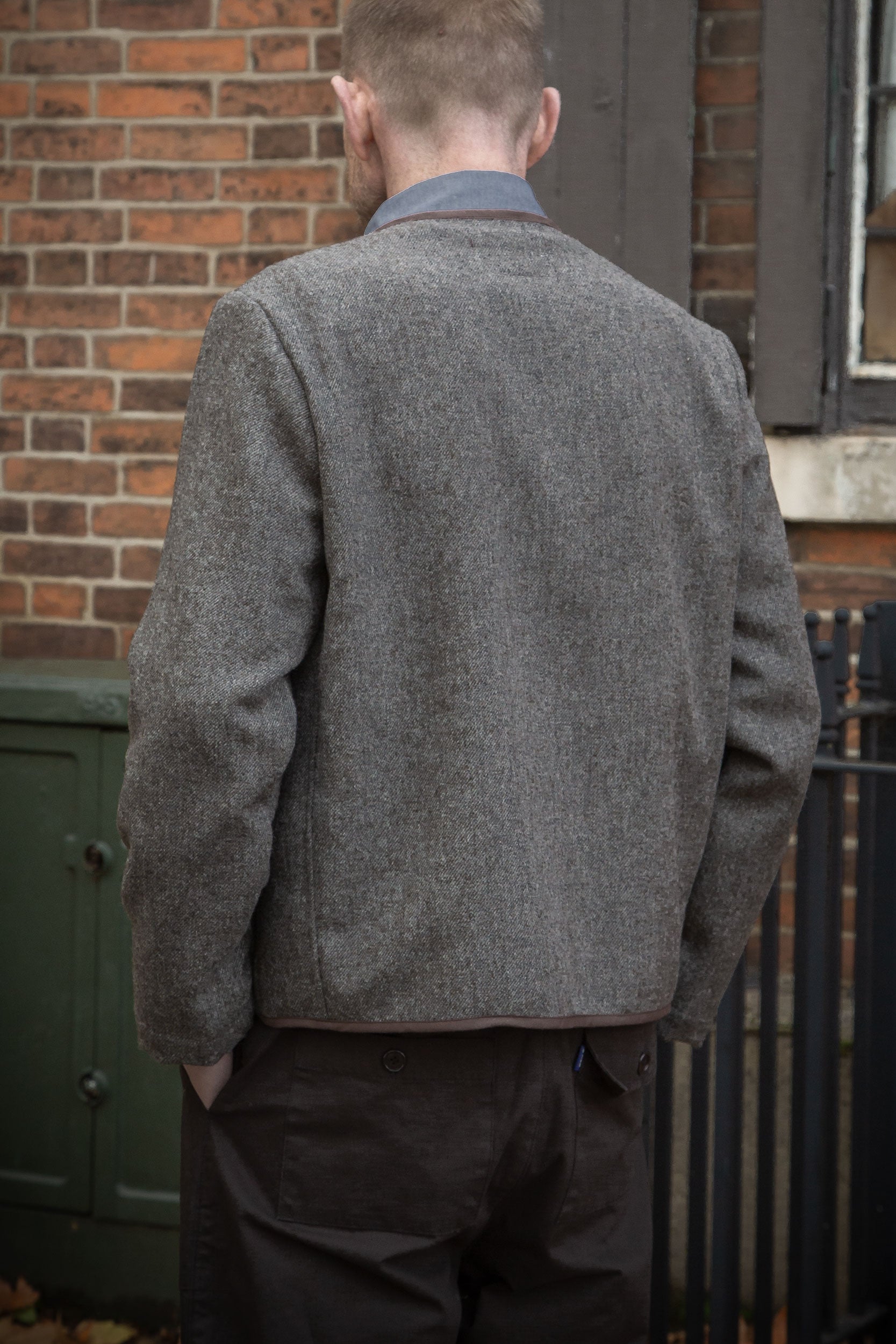 CRD Wool Button Jacket Oatmeal