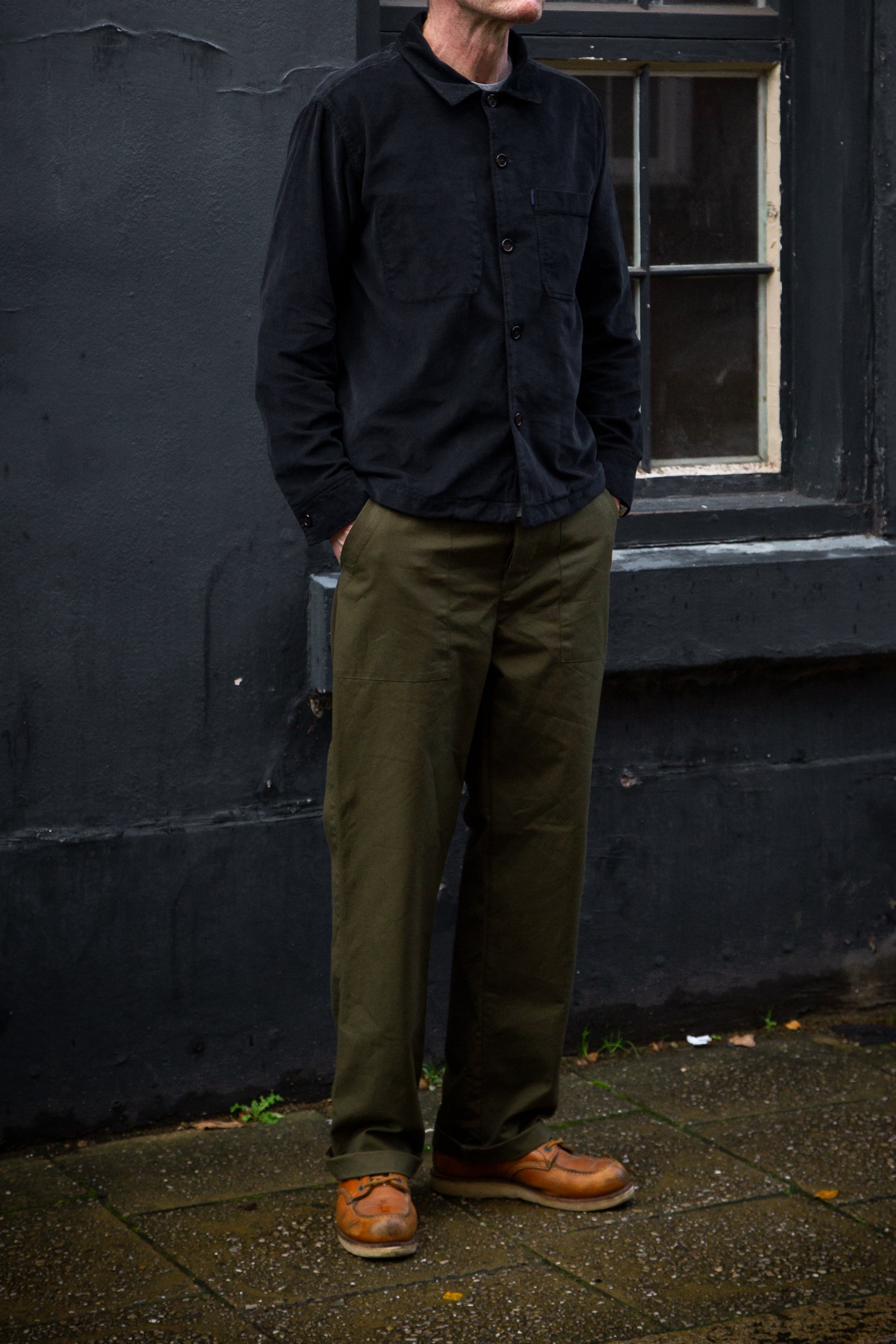 Mills Corduroy Overshirt Navy Blue