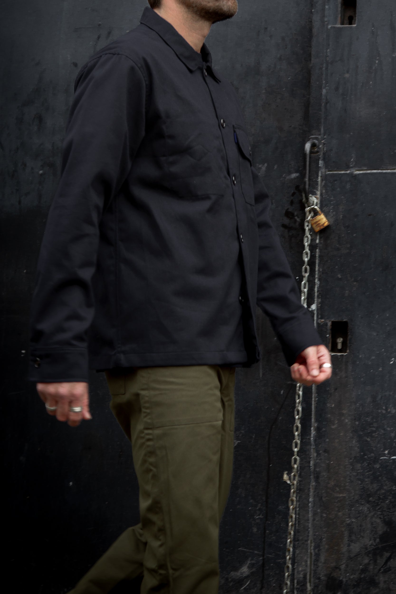 Darley Twill Overshirt Dark Navy Blue