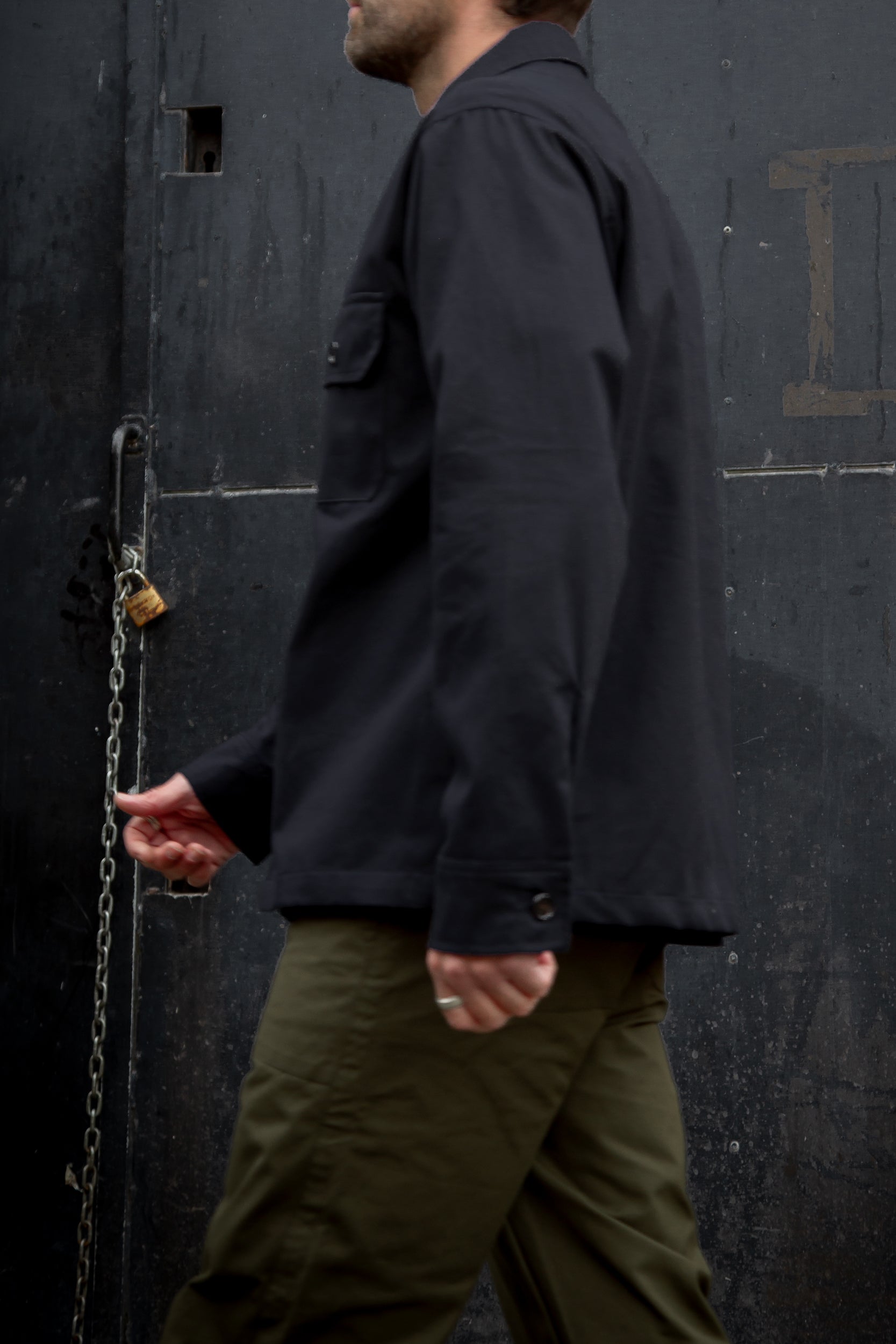 Darley Twill Overshirt Dark Navy Blue