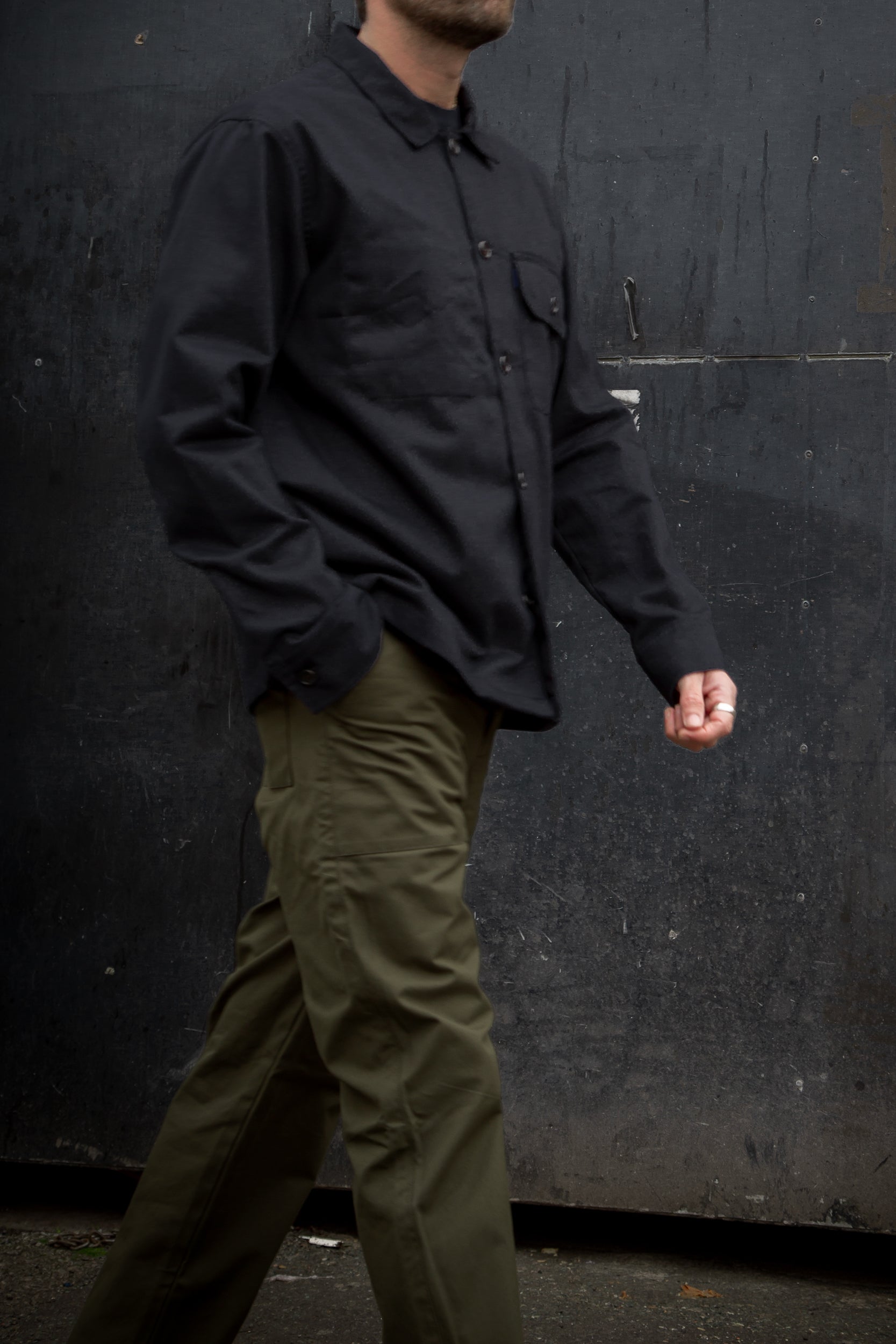 Darley Twill Overshirt Dark Navy Blue