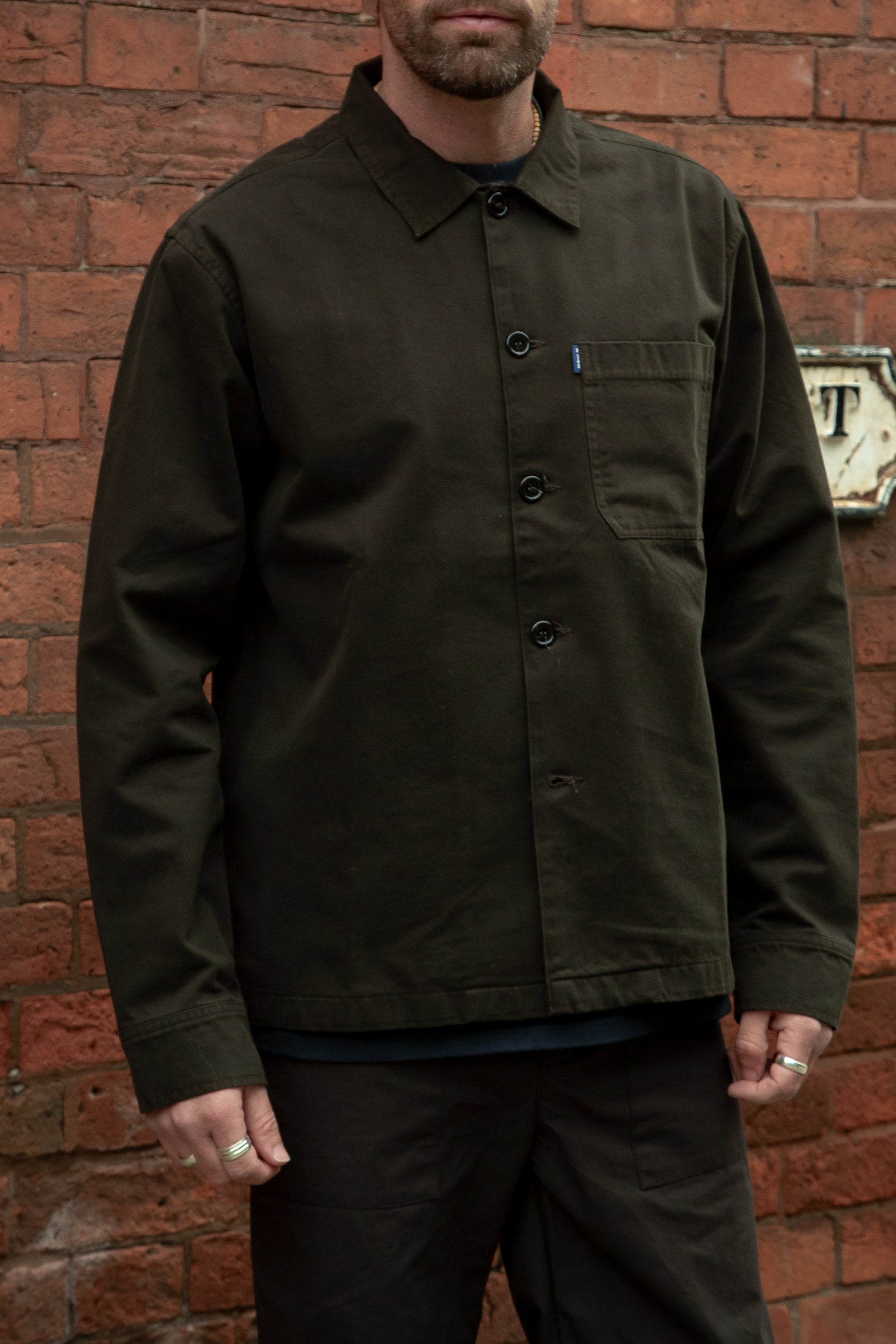 Mills Overshirt Deep Olive