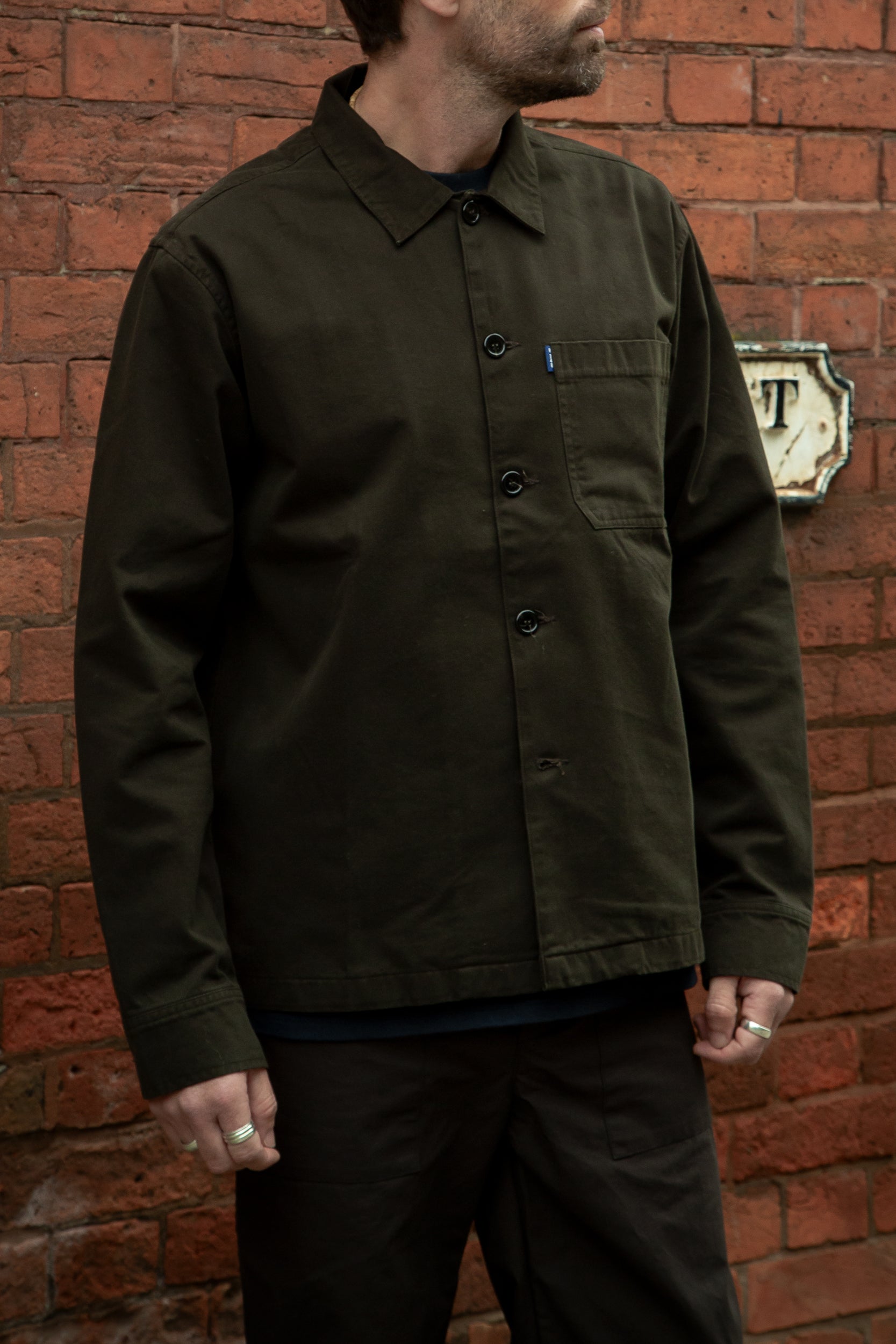 Mills Overshirt Deep Olive