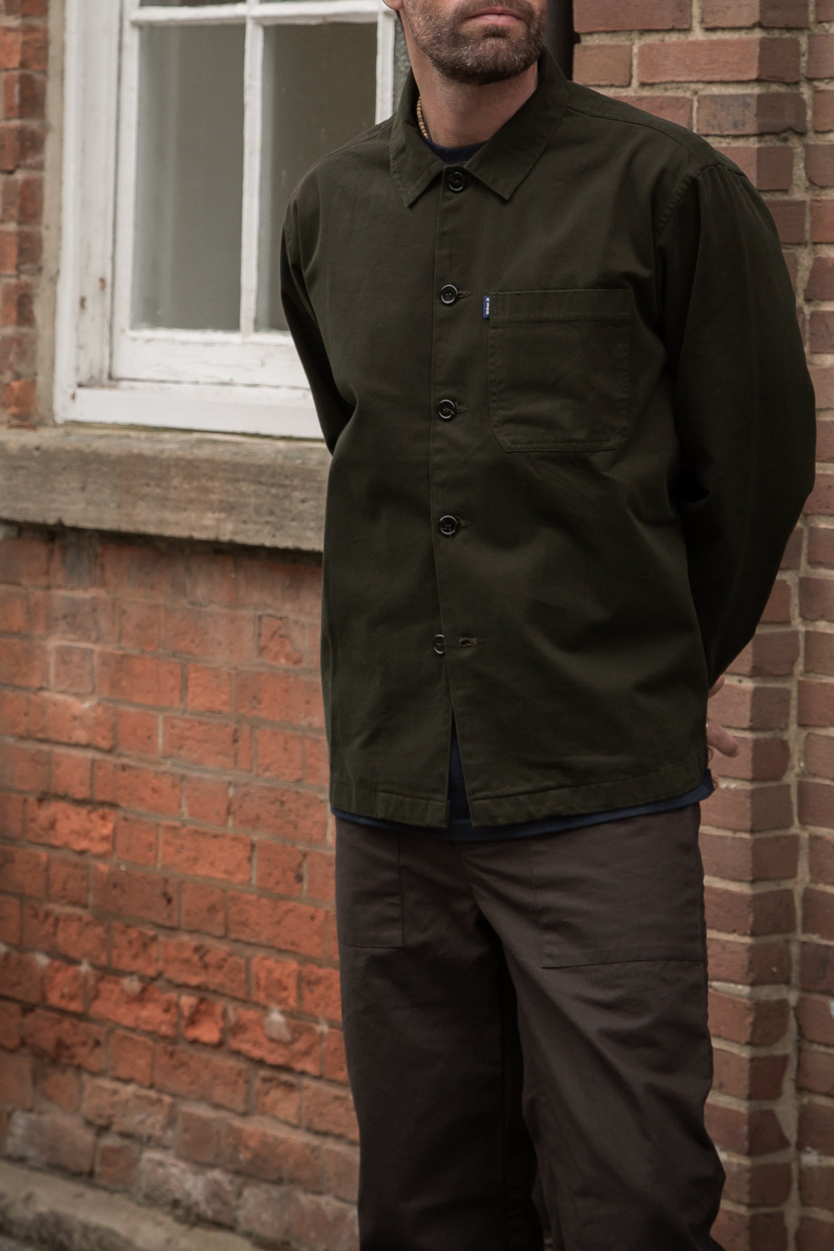 Mills Overshirt Deep Olive