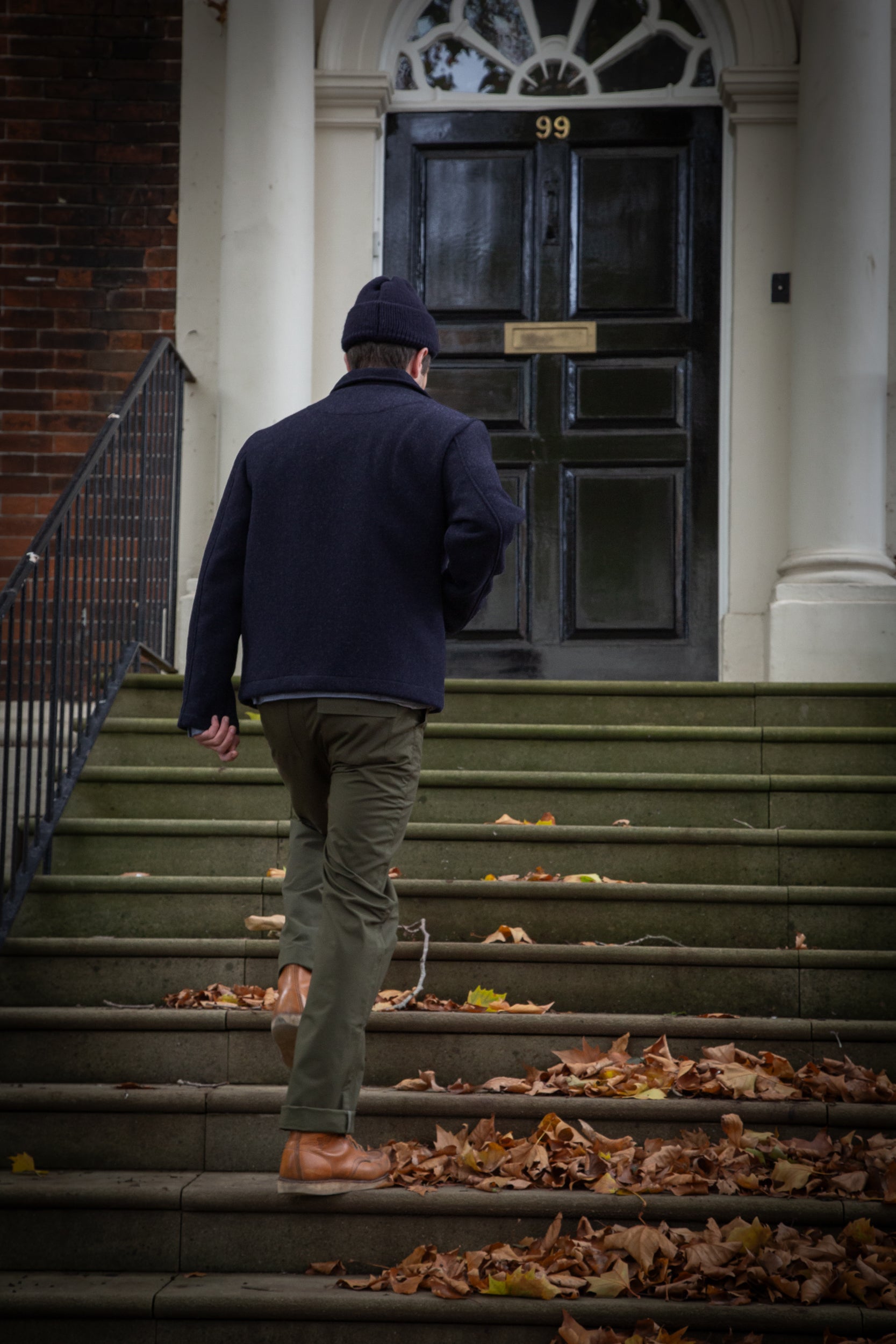 Works Wool & Cotton Jacket Dark Indigo