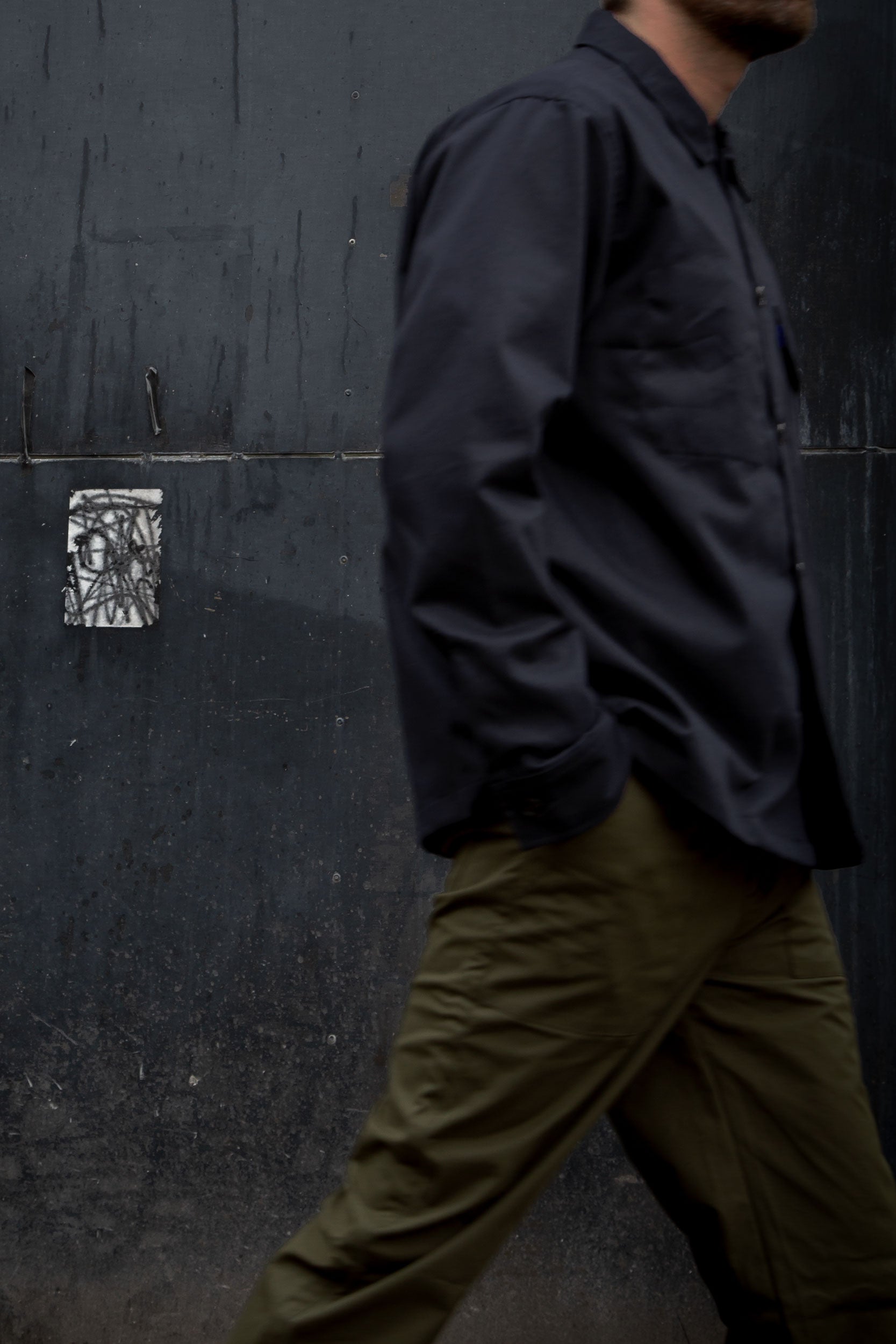 Darley Twill Overshirt Dark Navy Blue