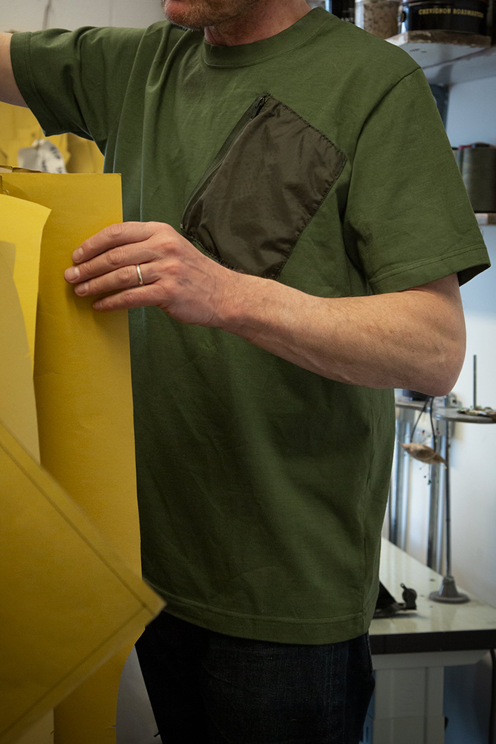 Parachute Pocket T-Shirt Khaki