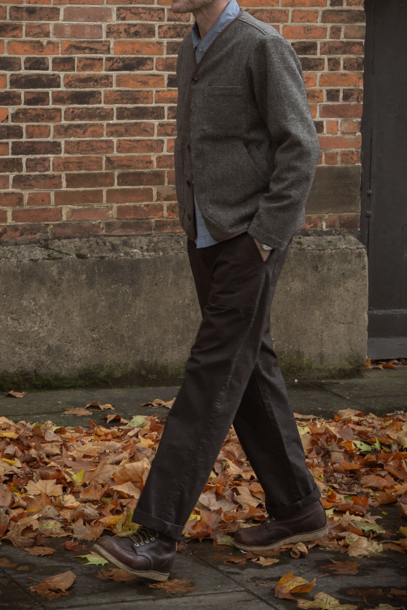 CRD Wool Button Jacket Oatmeal