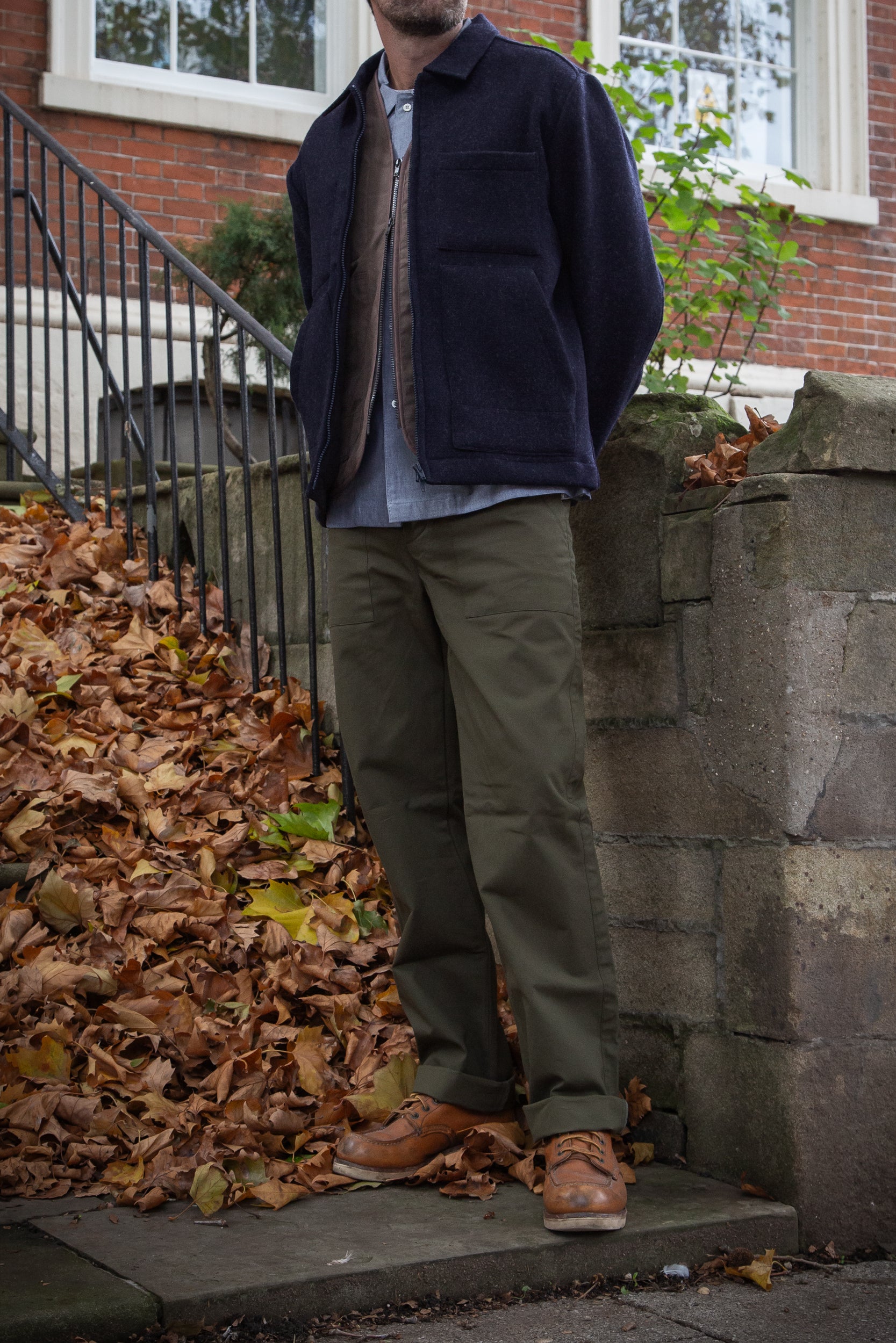 Works Wool & Cotton Jacket Dark Indigo