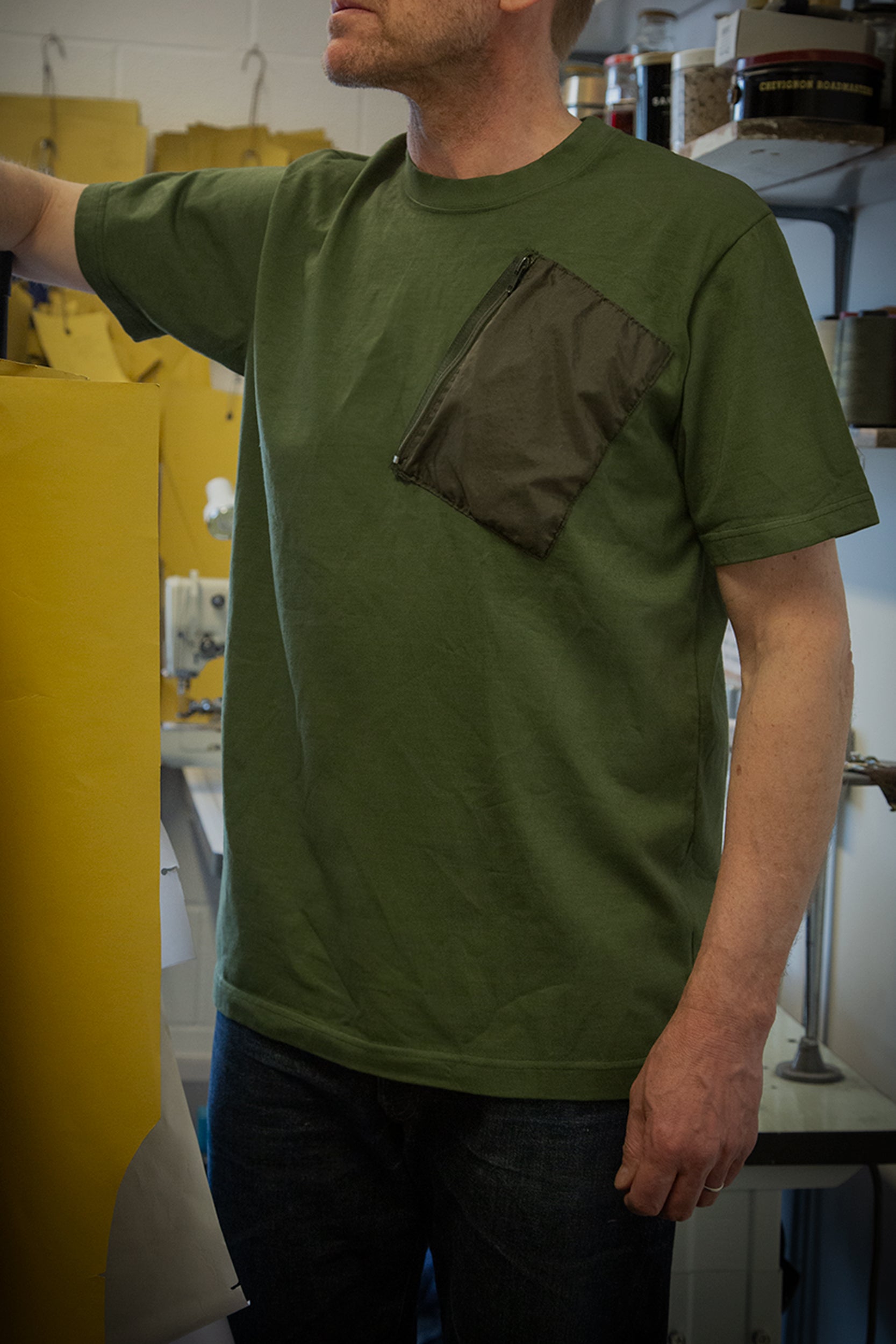 Parachute Pocket T-Shirt Khaki