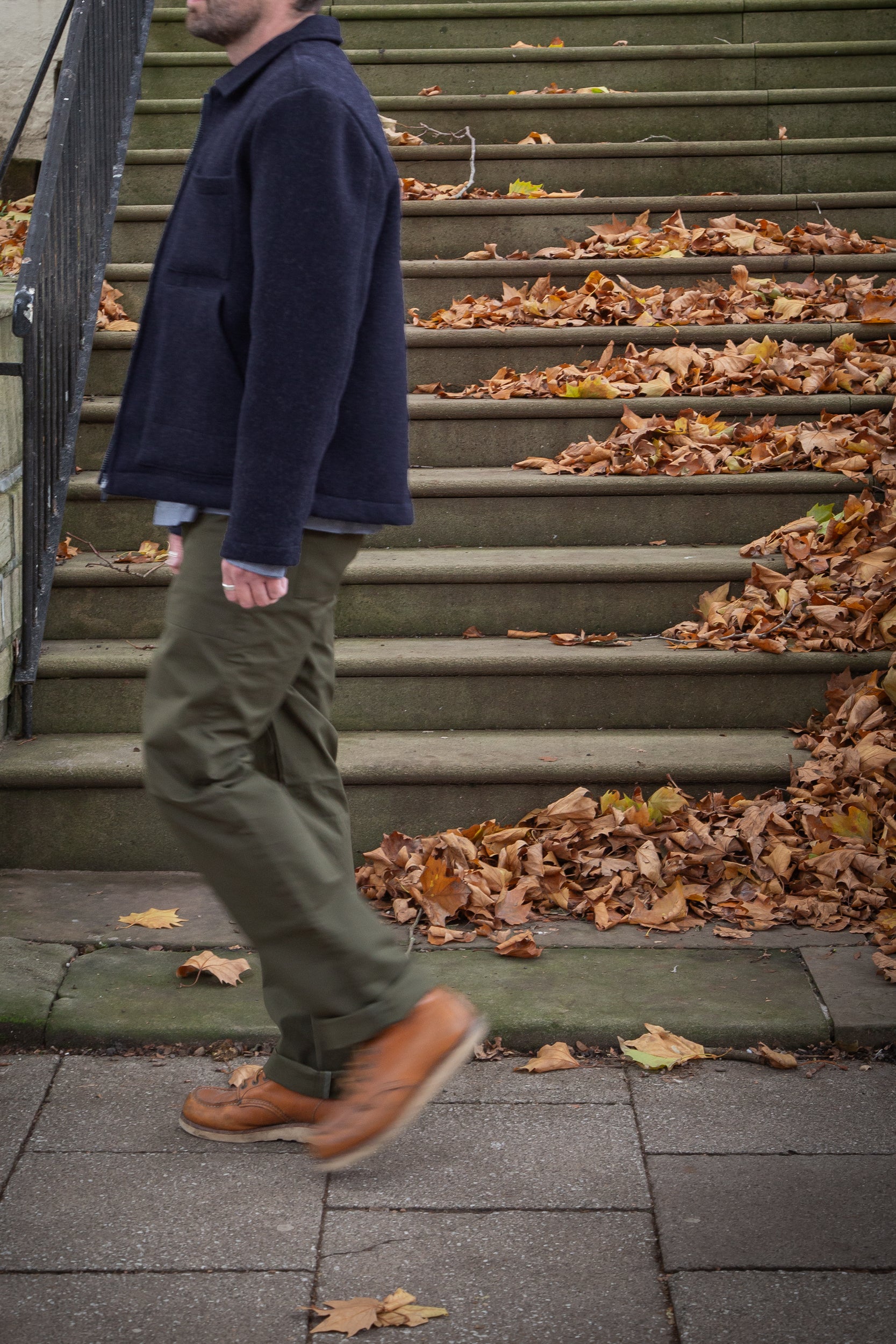 Works Wool & Cotton Jacket Dark Indigo