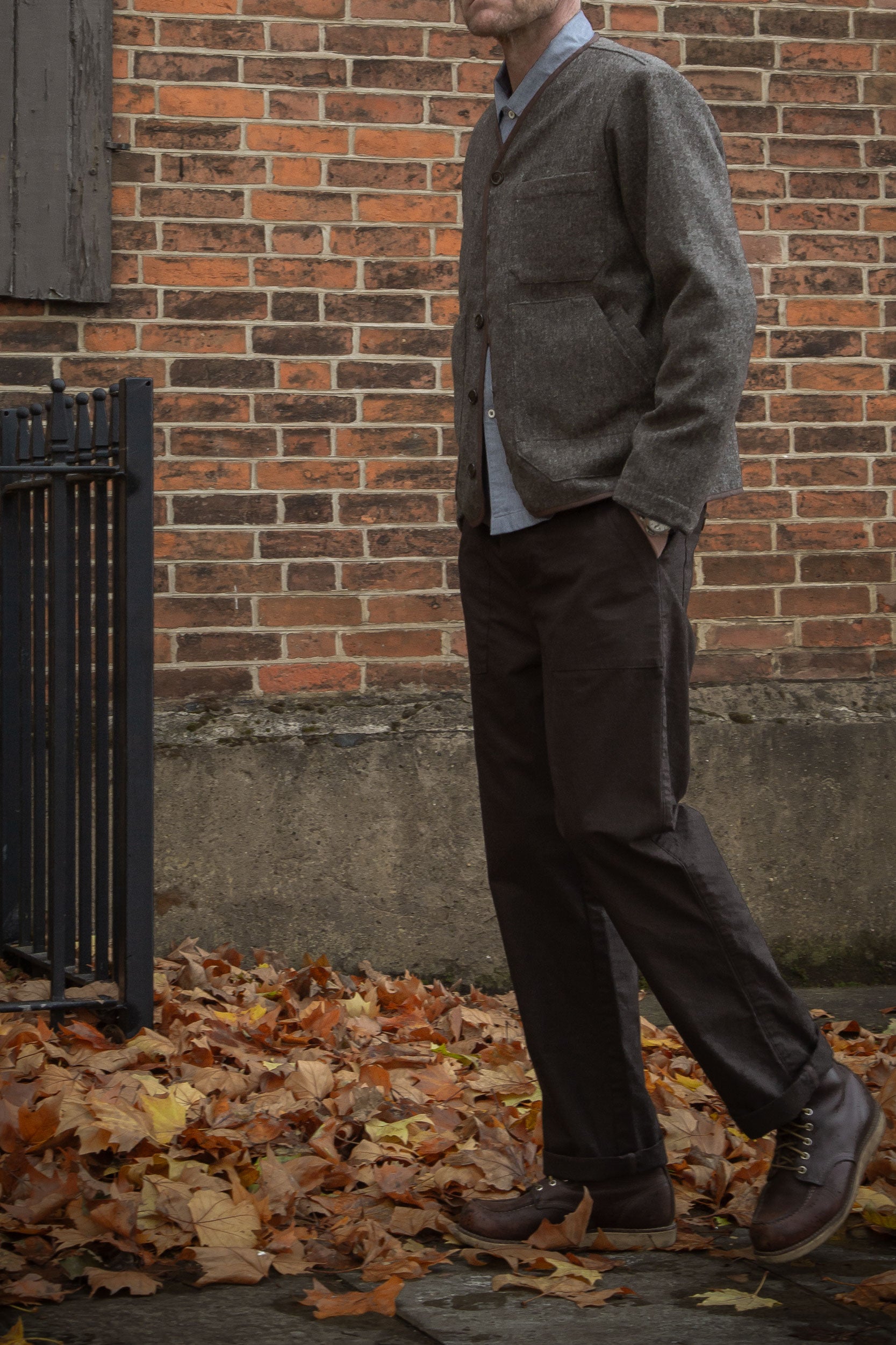 CRD Wool Button Jacket Oatmeal