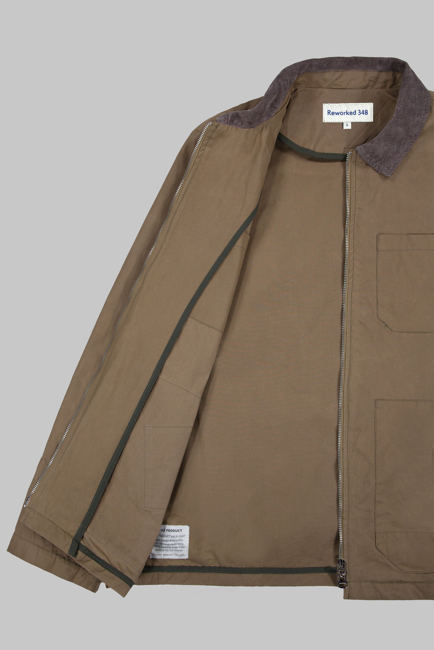 Works Wax Jacket Stone