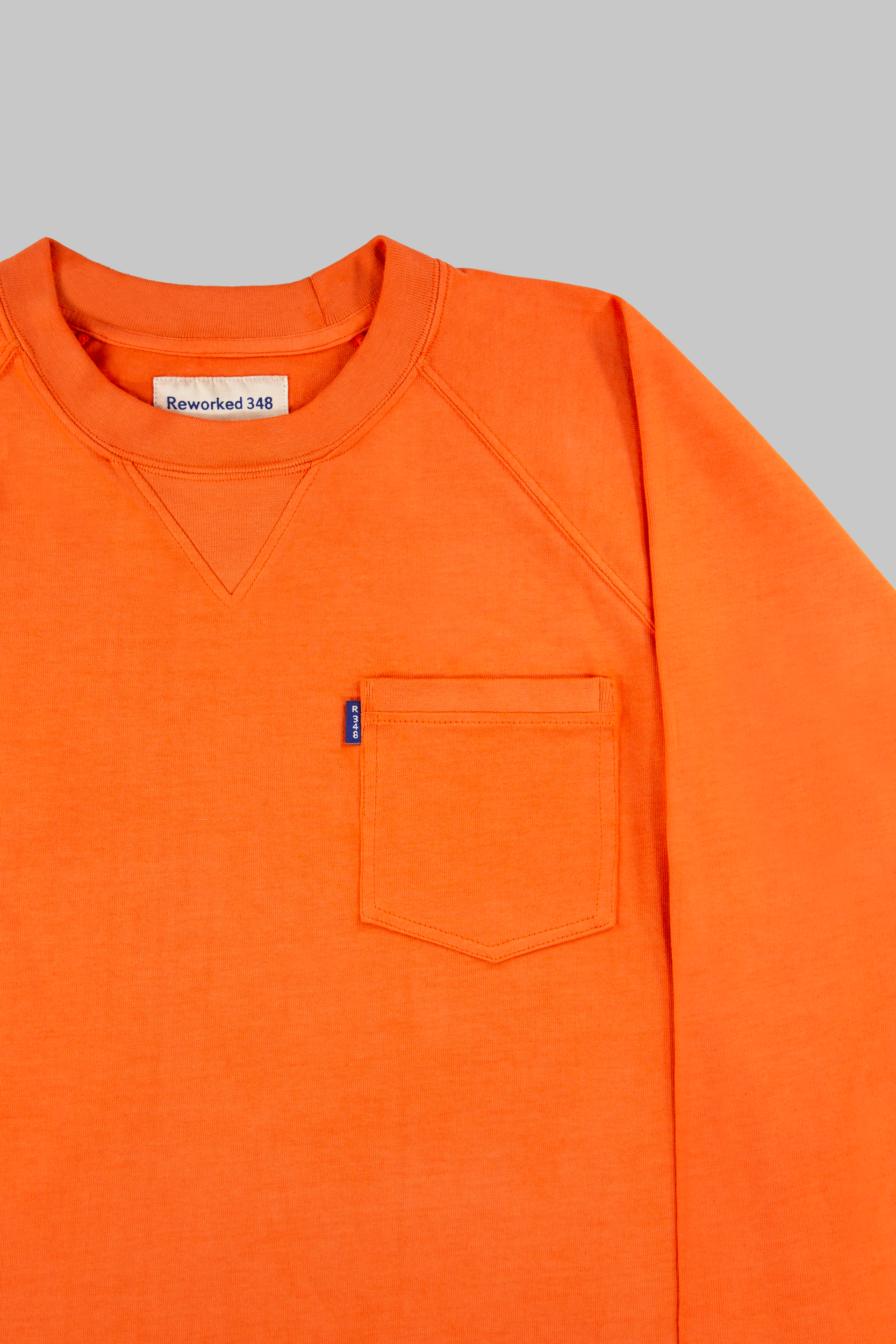 Middle Weight Pocket Sweatshirt Orange