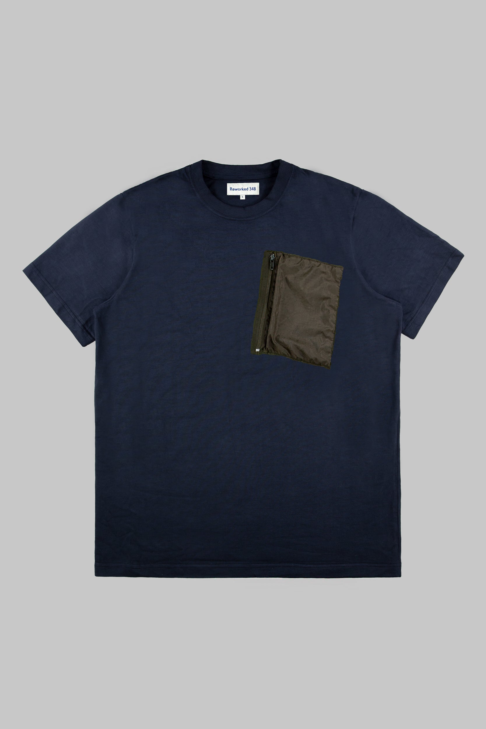 Parachute Pocket T-Shirt Deep Navy Blue