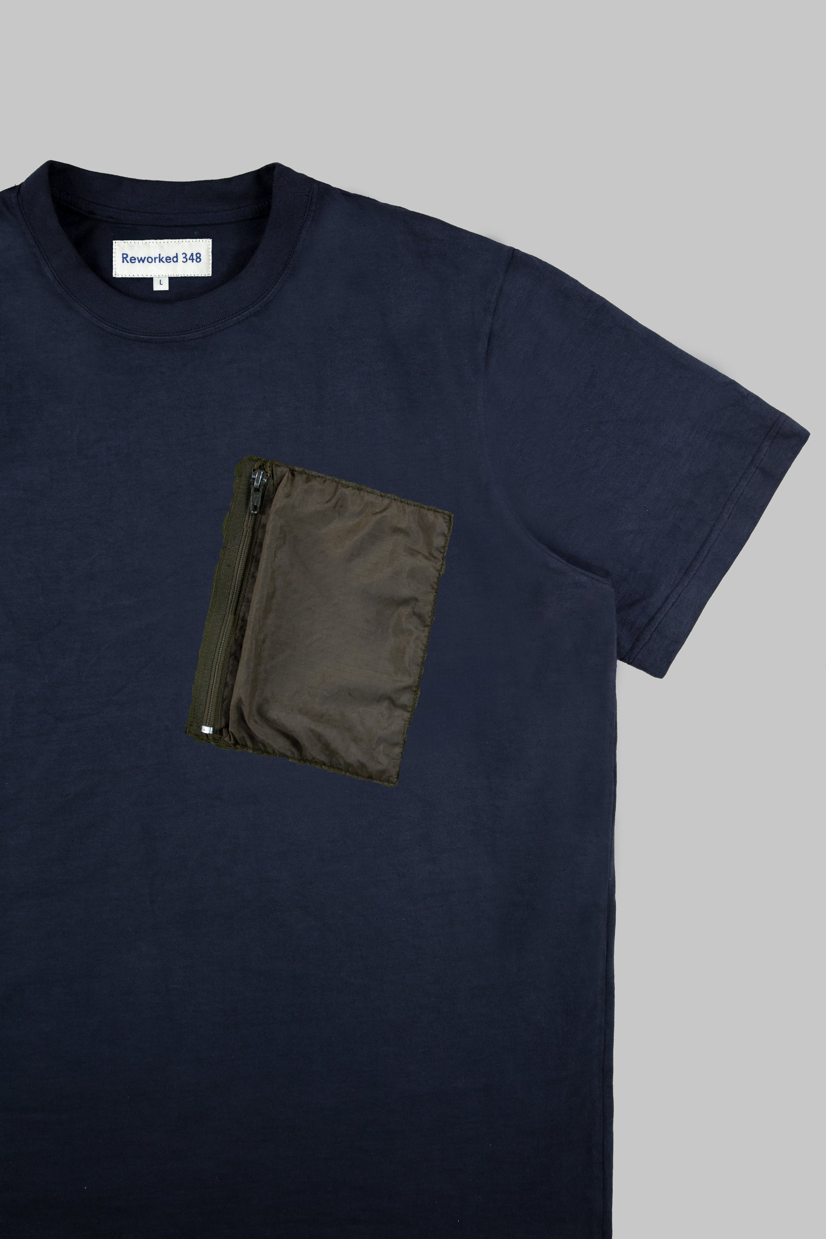 Parachute Pocket T-Shirt Deep Navy Blue