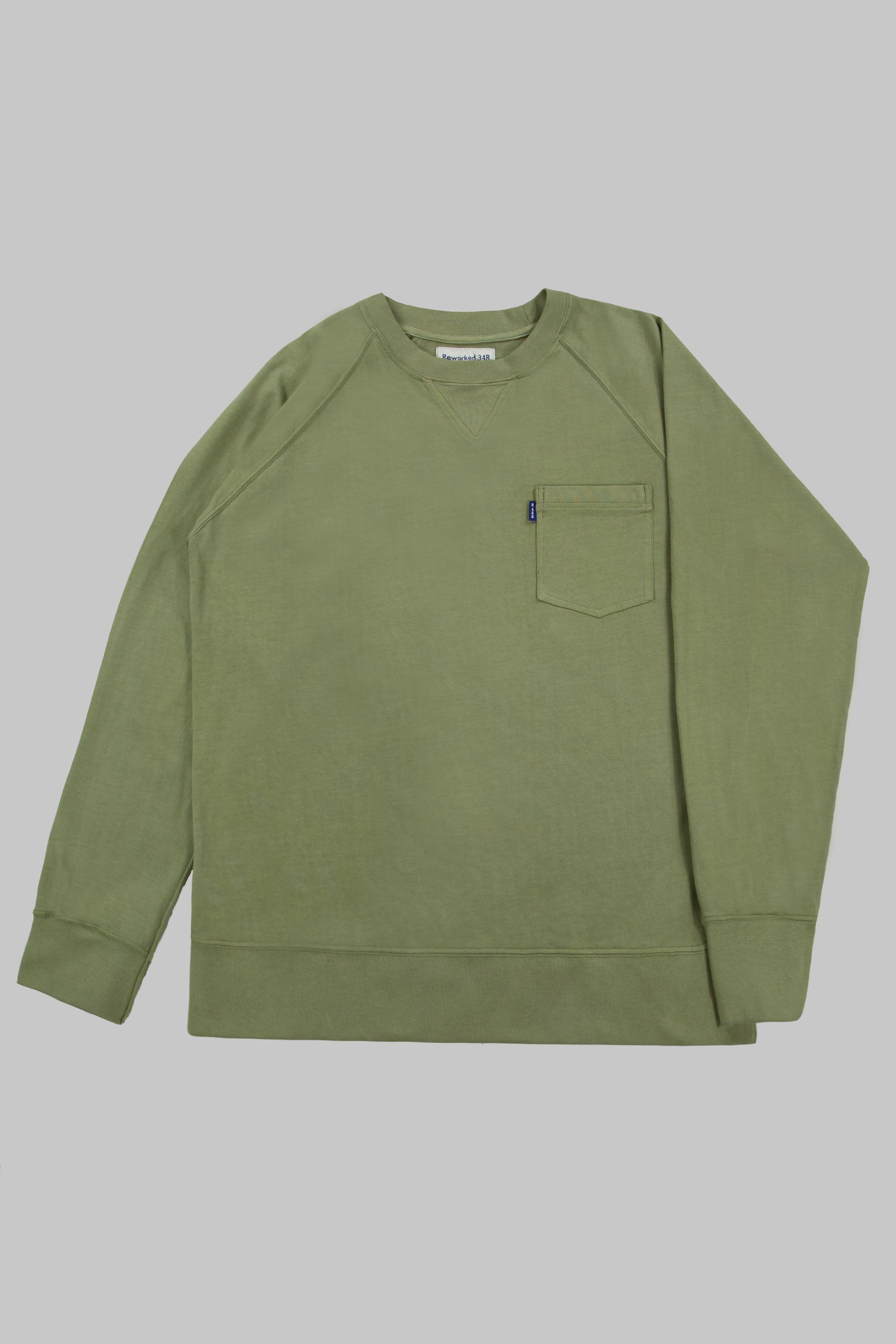Middle Weight Pocket Sweatshirt Vintage Green