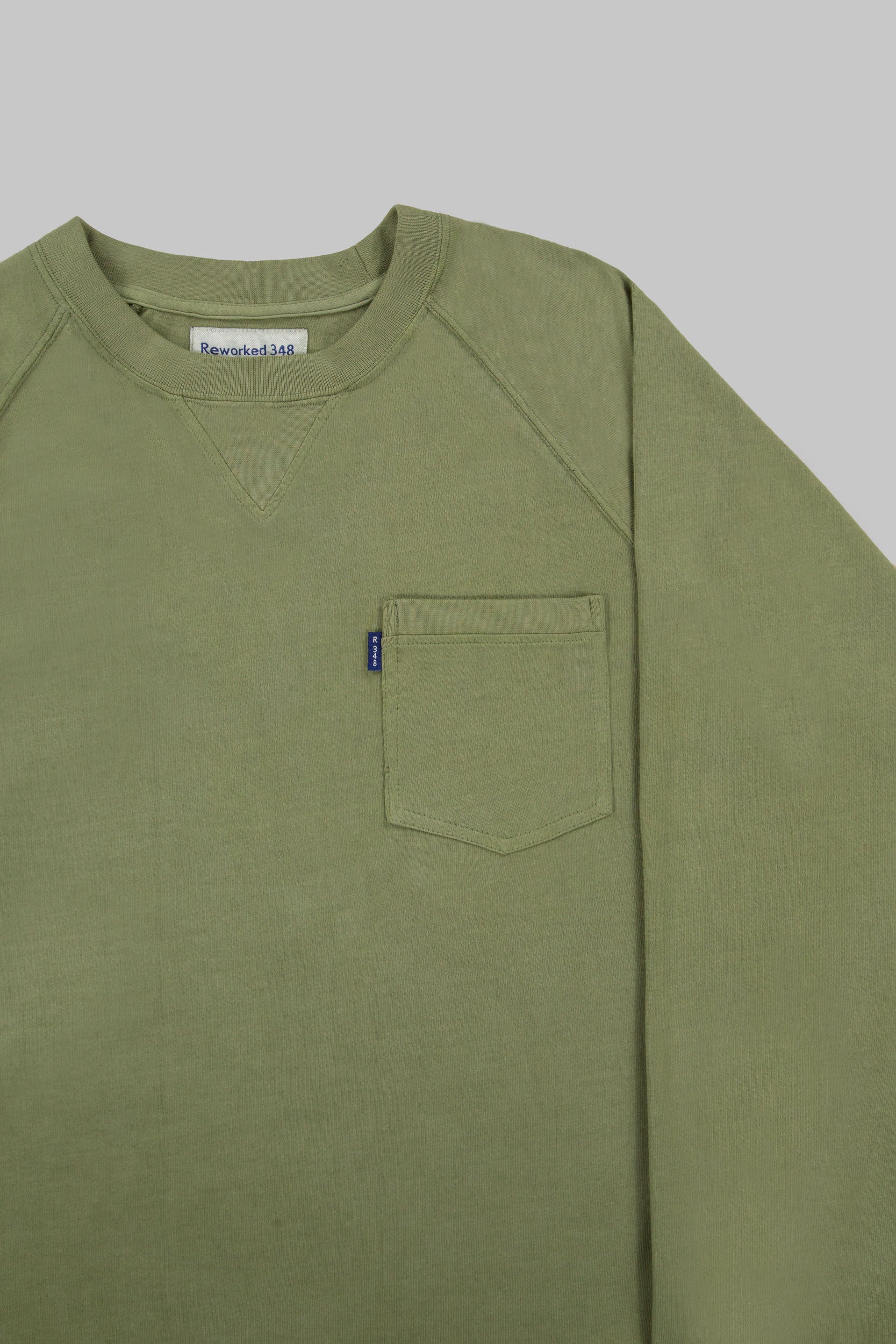 Middle Weight Pocket Sweatshirt Vintage Green