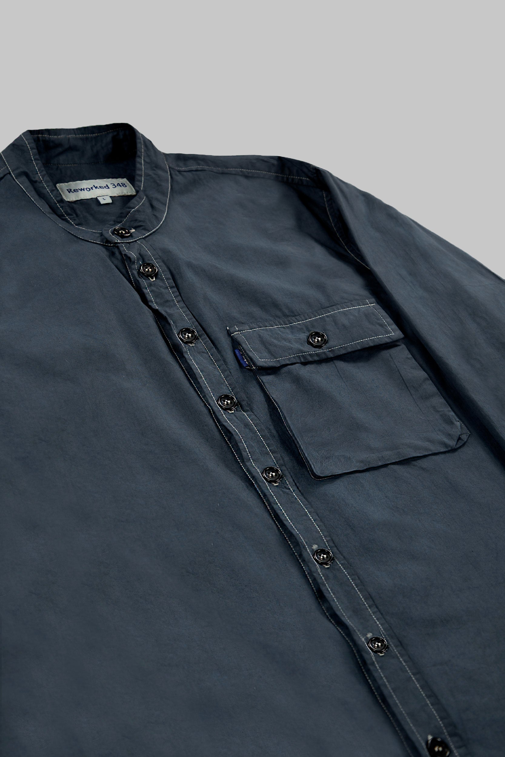 Poplin Nonno Shirt Slate Grey
