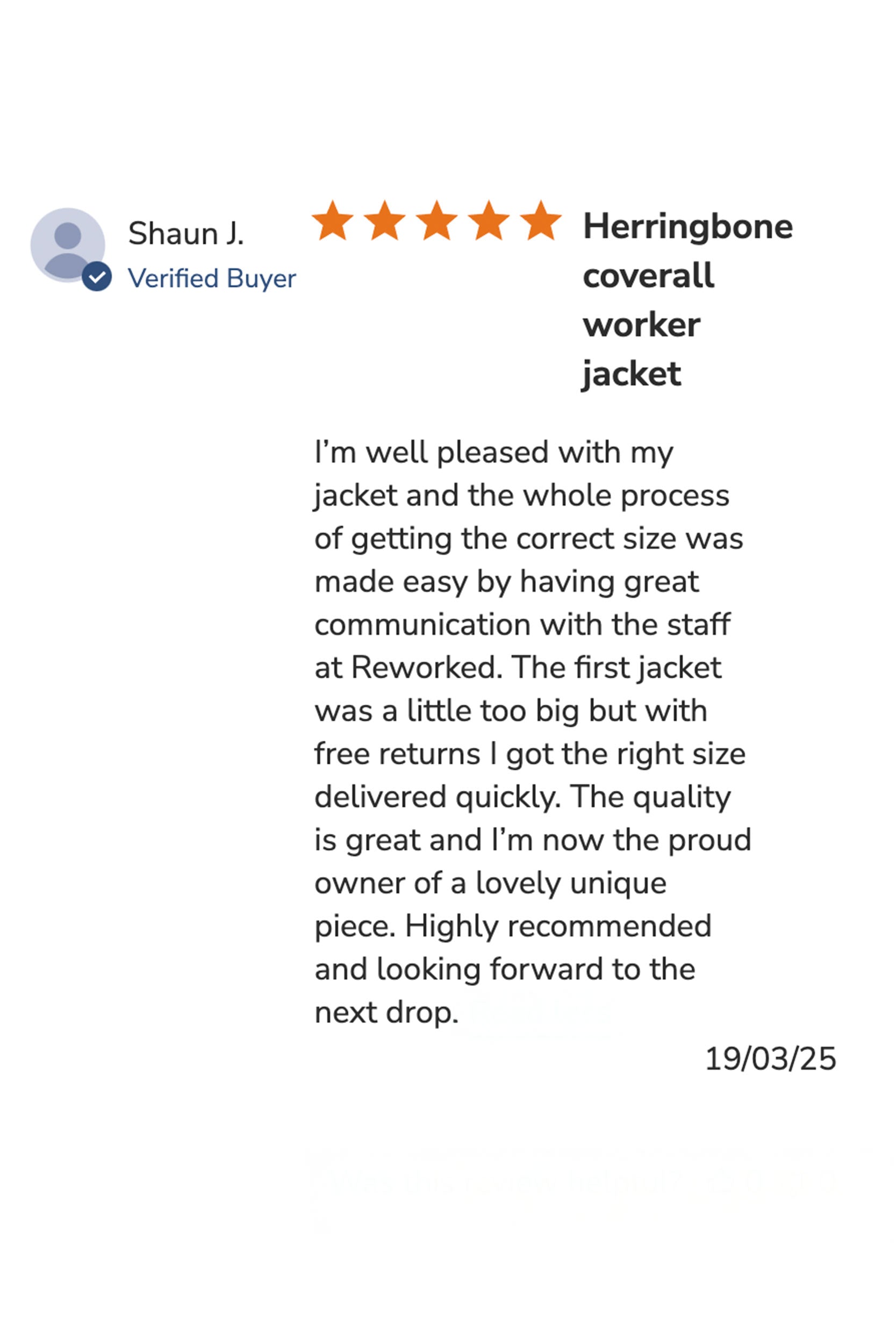 Herringbone Worker Jacket MK2 Works Blue