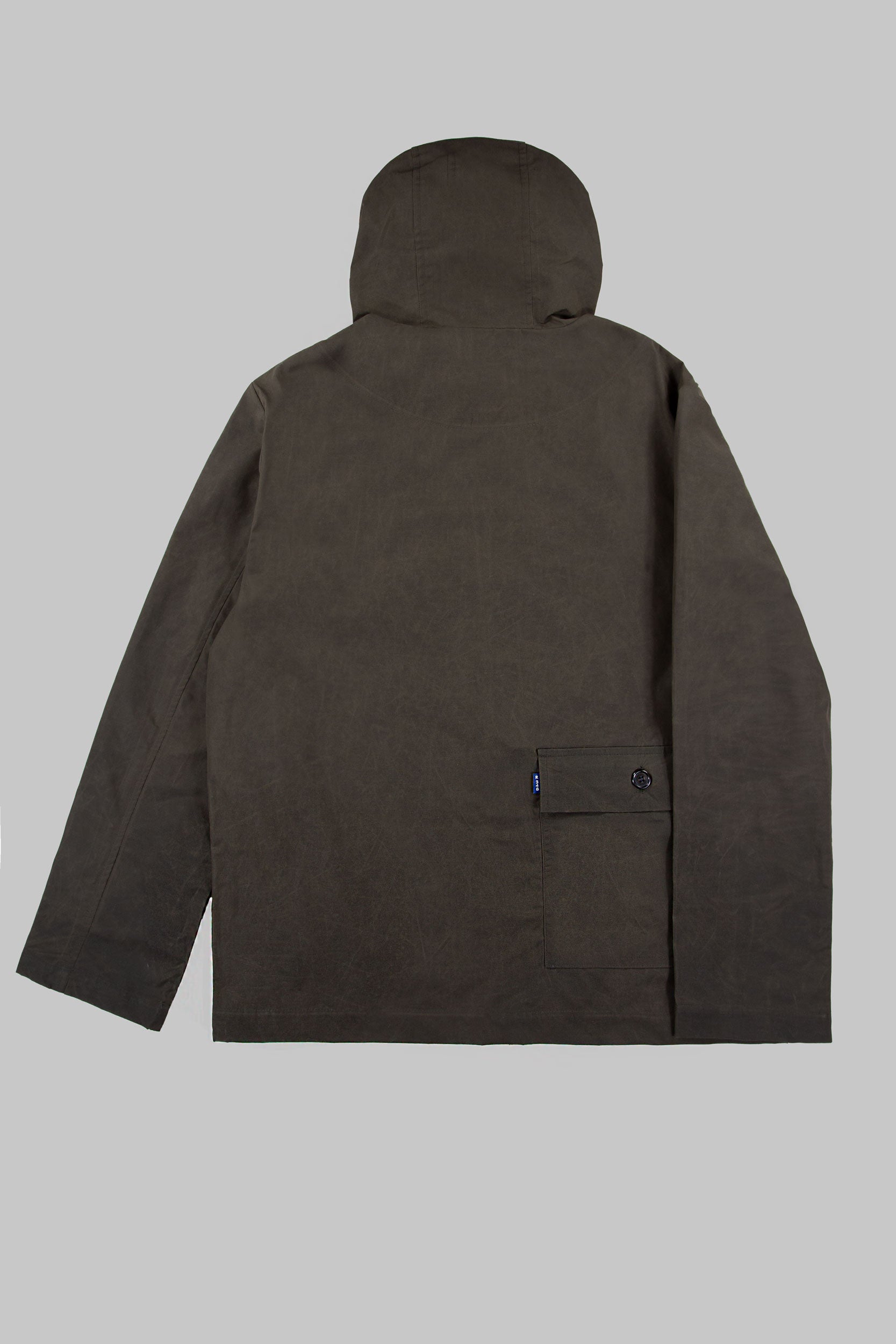 SP Hooded Dry Wax Tech Jacket Khaki