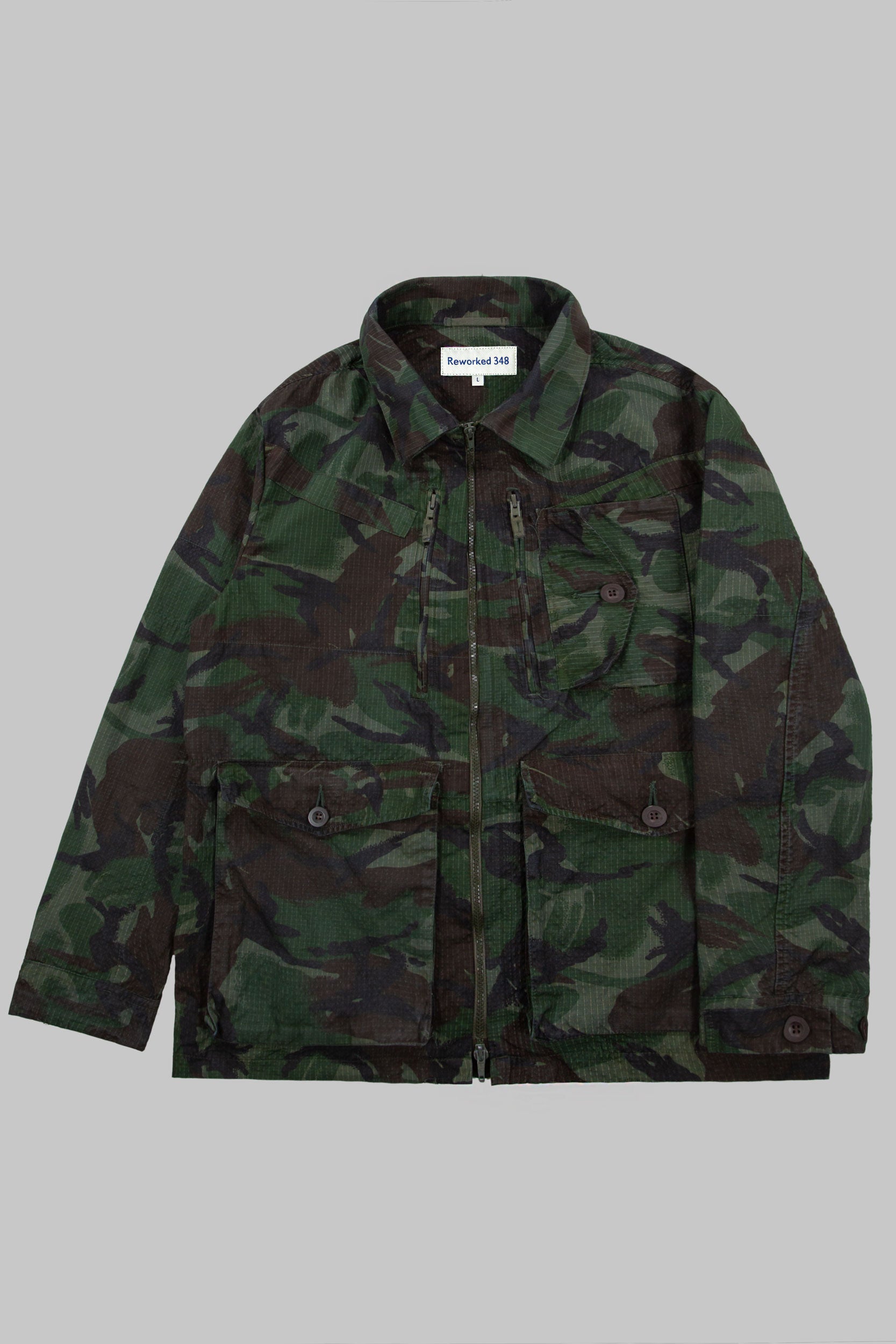 SP Rip-Stop Woodland Camo Jacket Green