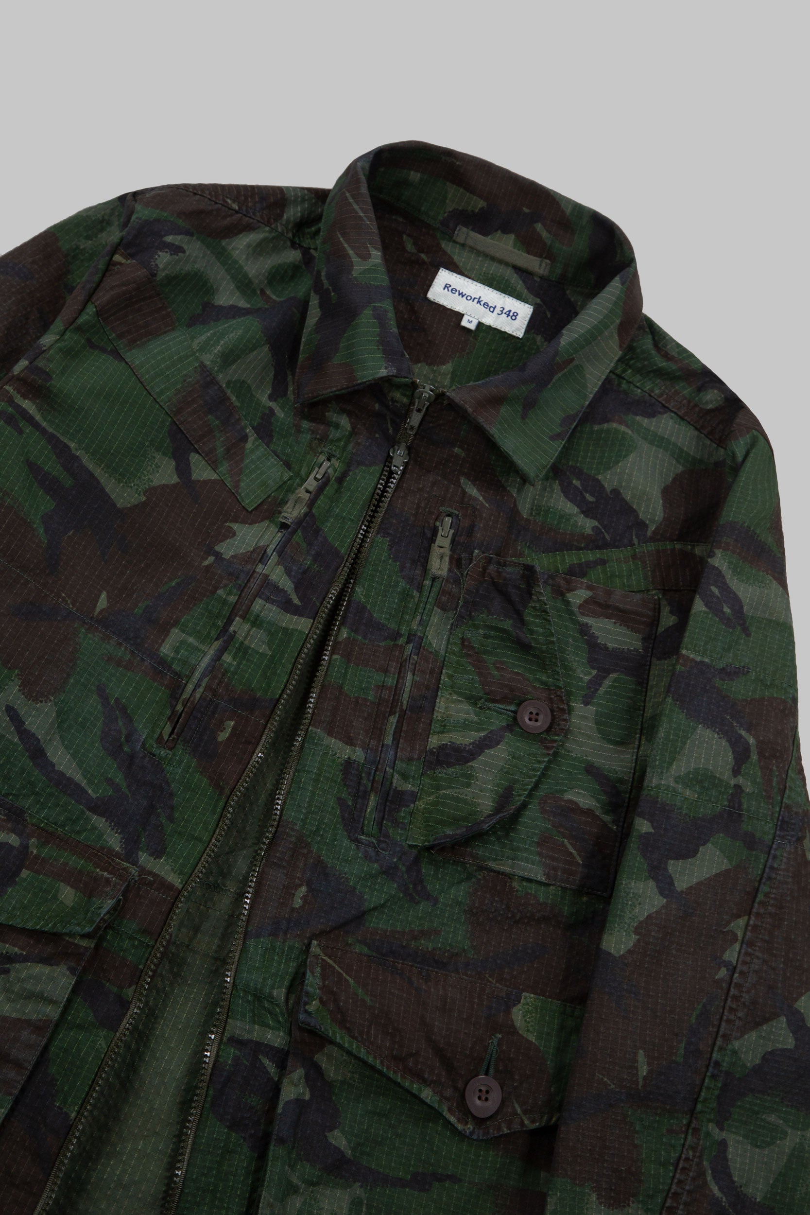 SP Rip-Stop Woodland Camo Jacket Green