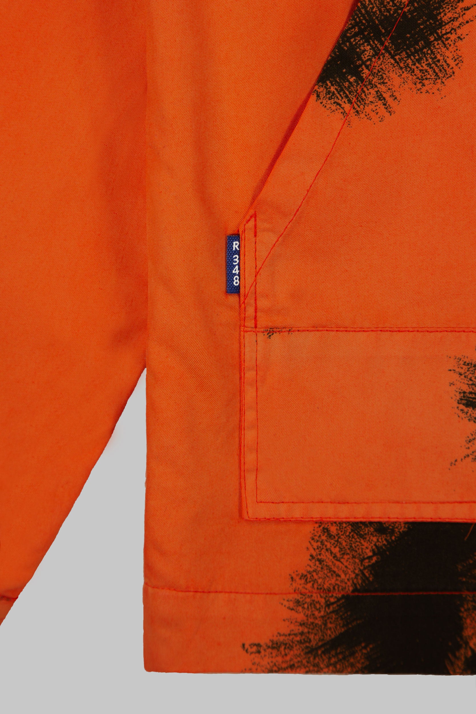 Snow Camo Zip Jacket Orange