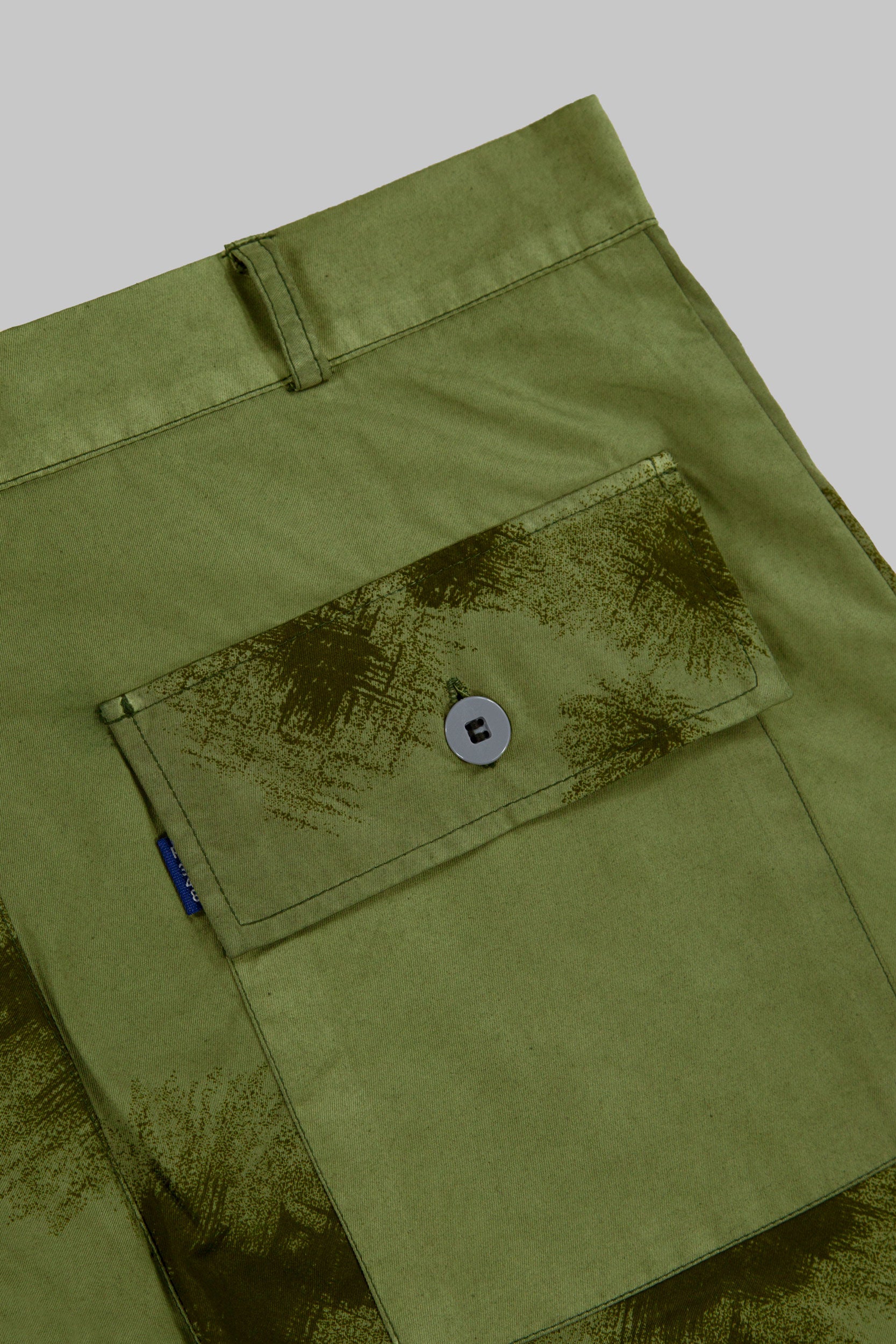 Snow Camo Utility Shorts Olive