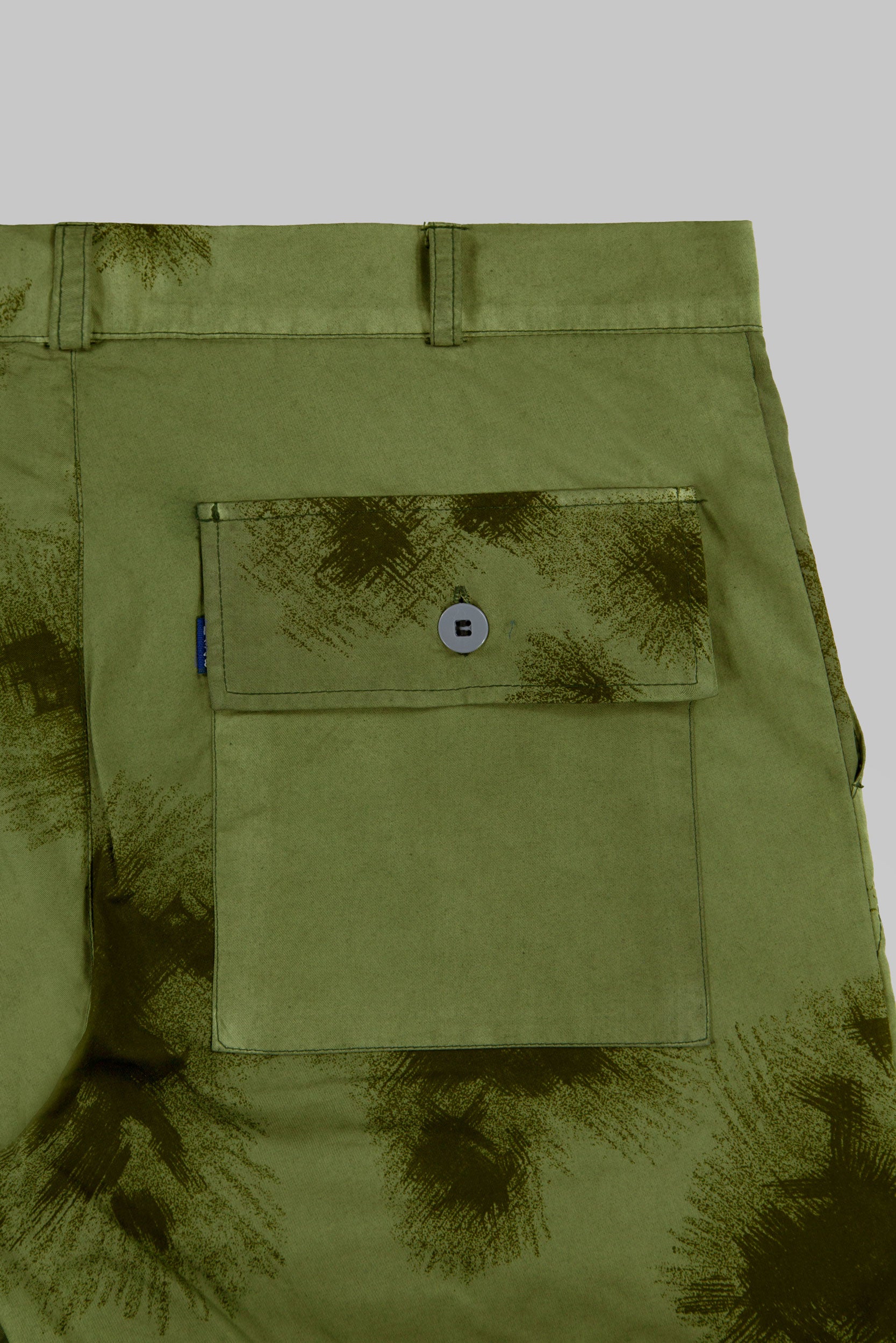 Snow Camo Utility Shorts Olive