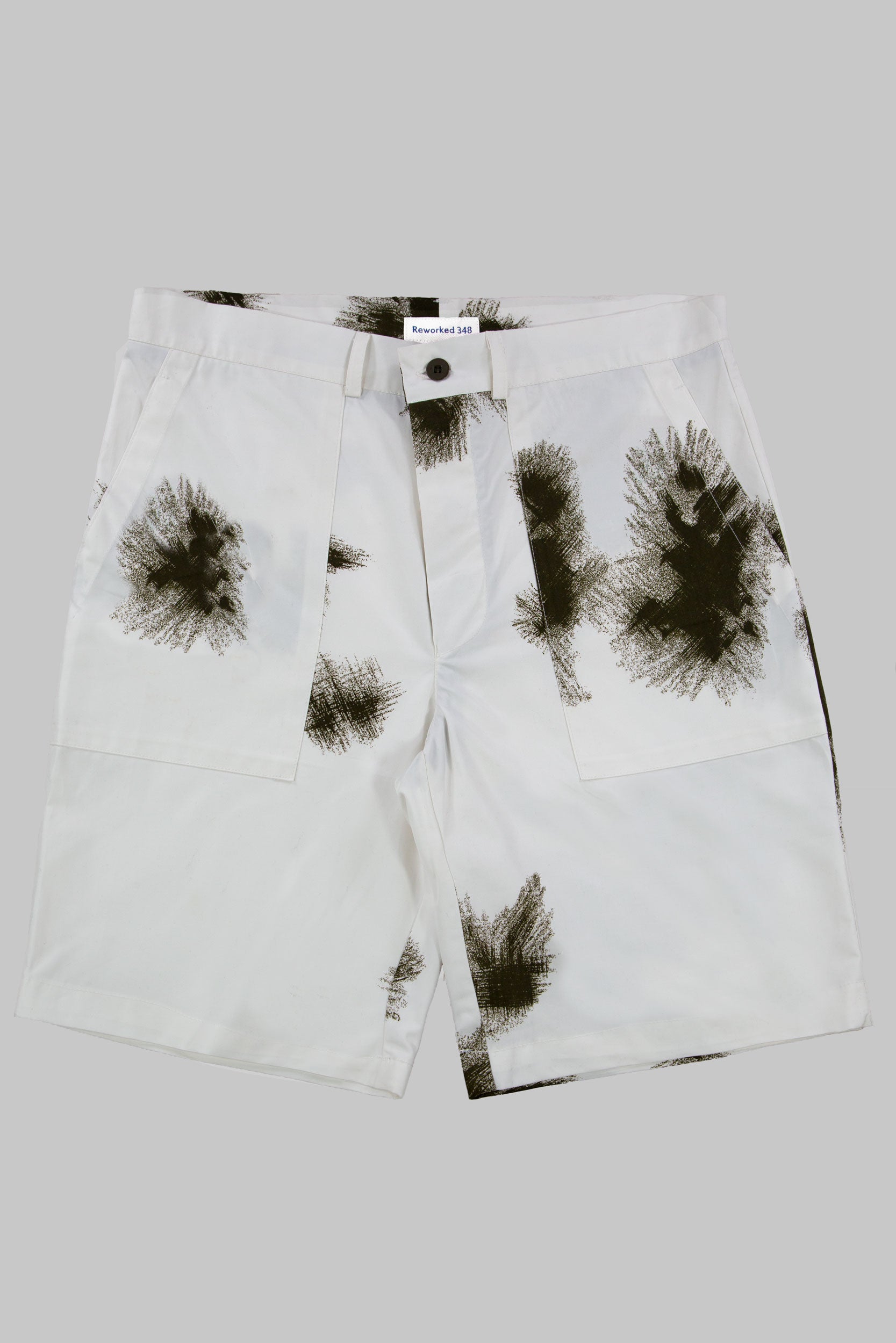 Snow Camo Utility Shorts Winter White
