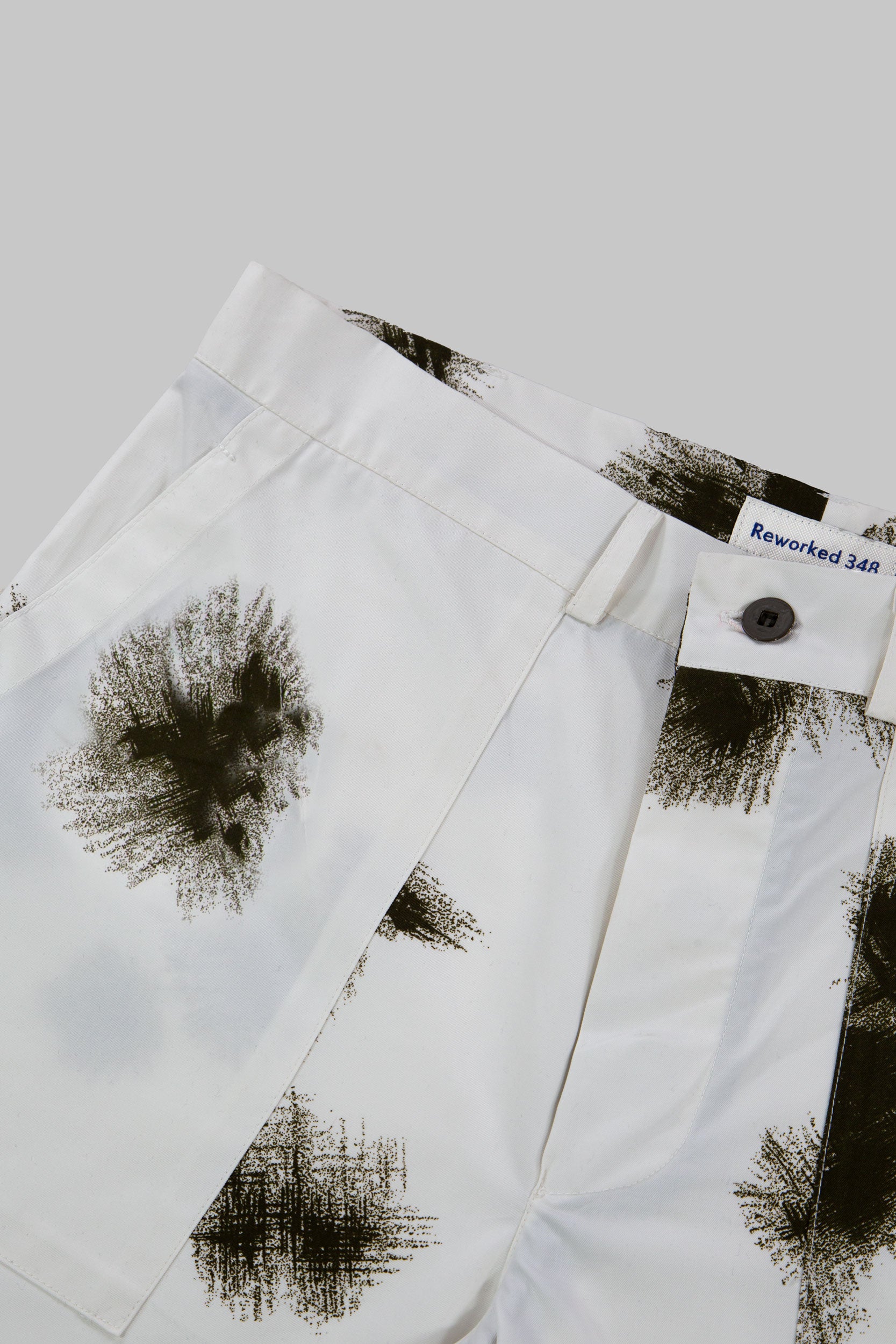 Snow Camo Utility Shorts Winter White