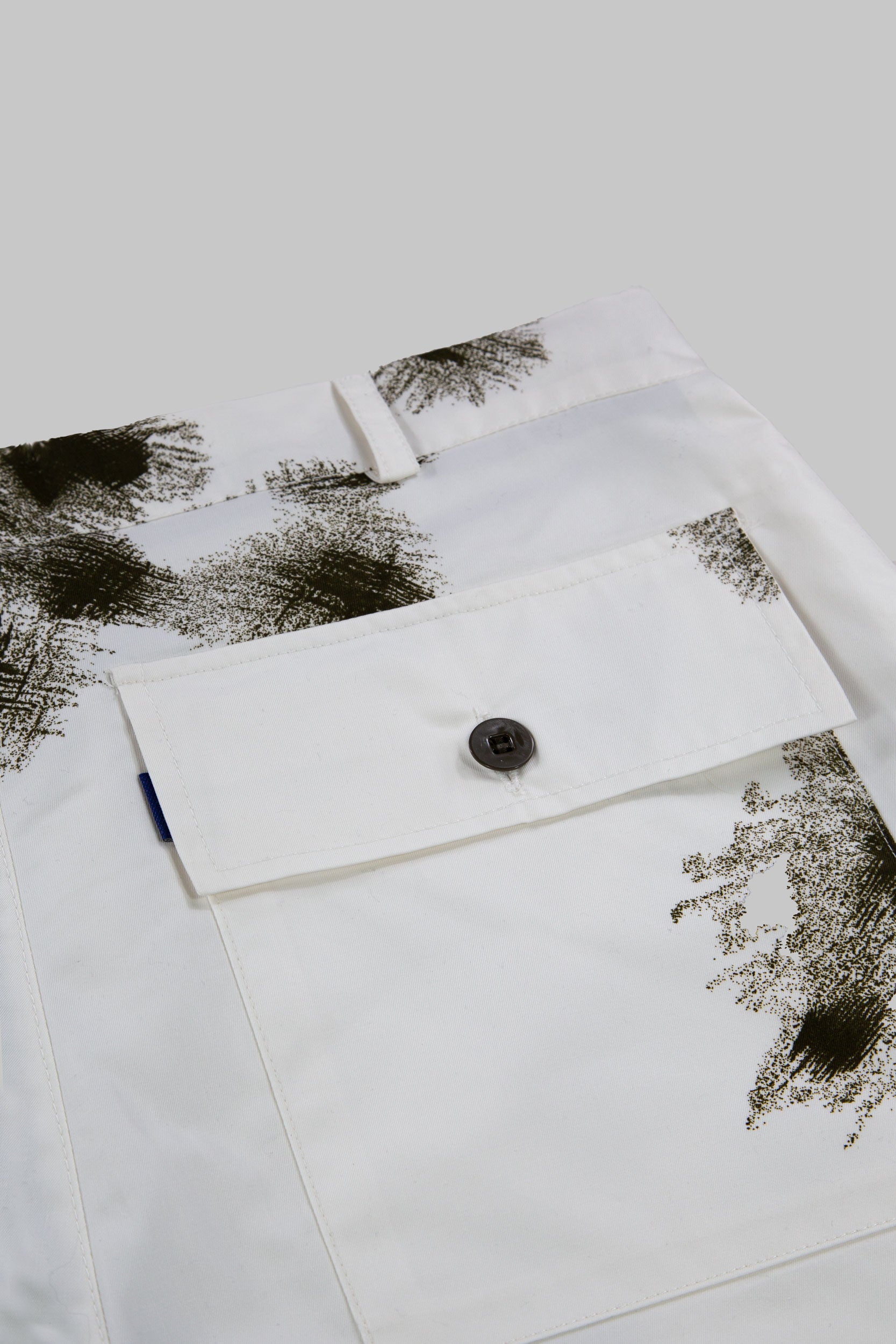 Snow Camo Utility Shorts Winter White