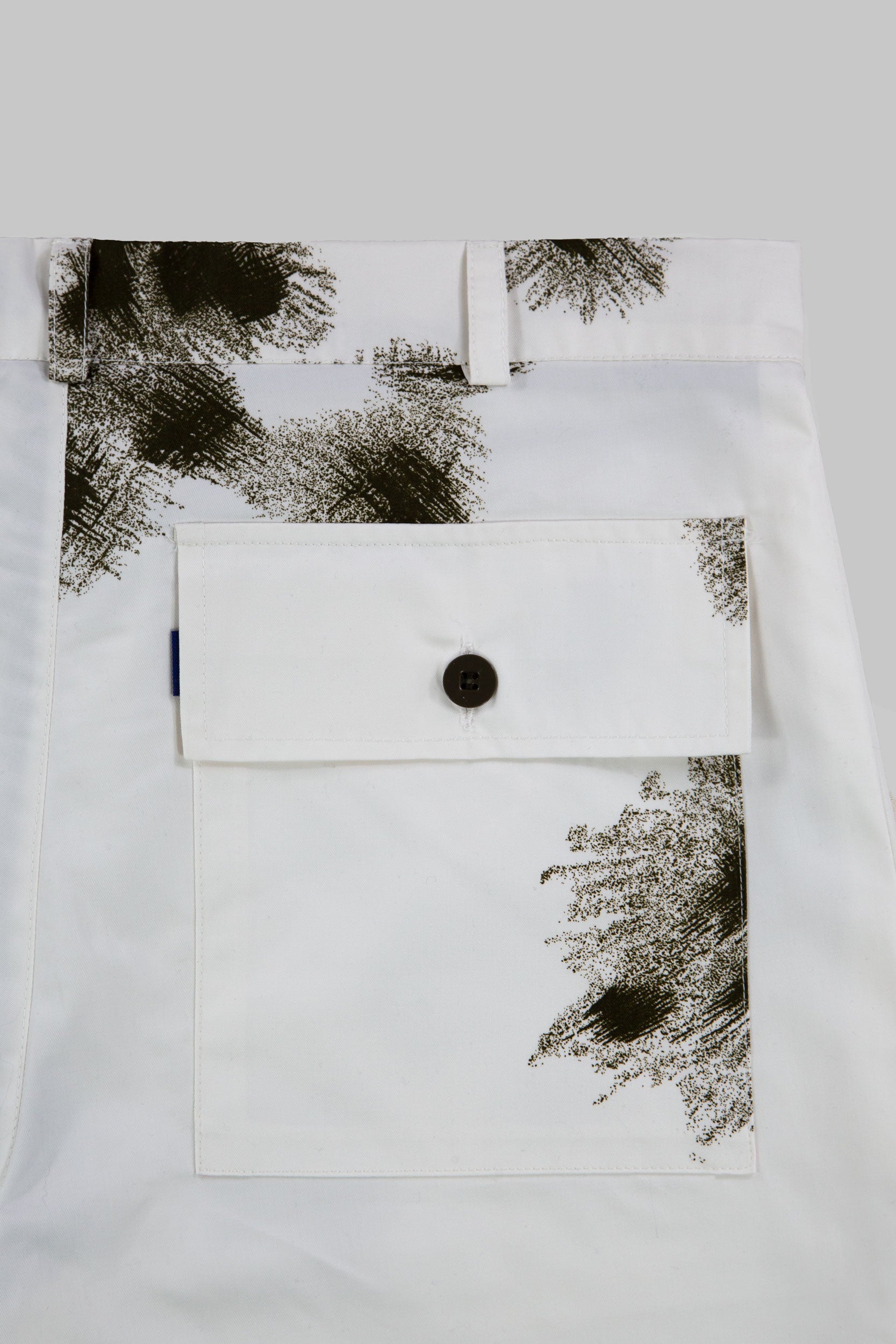Snow Camo Utility Shorts Winter White