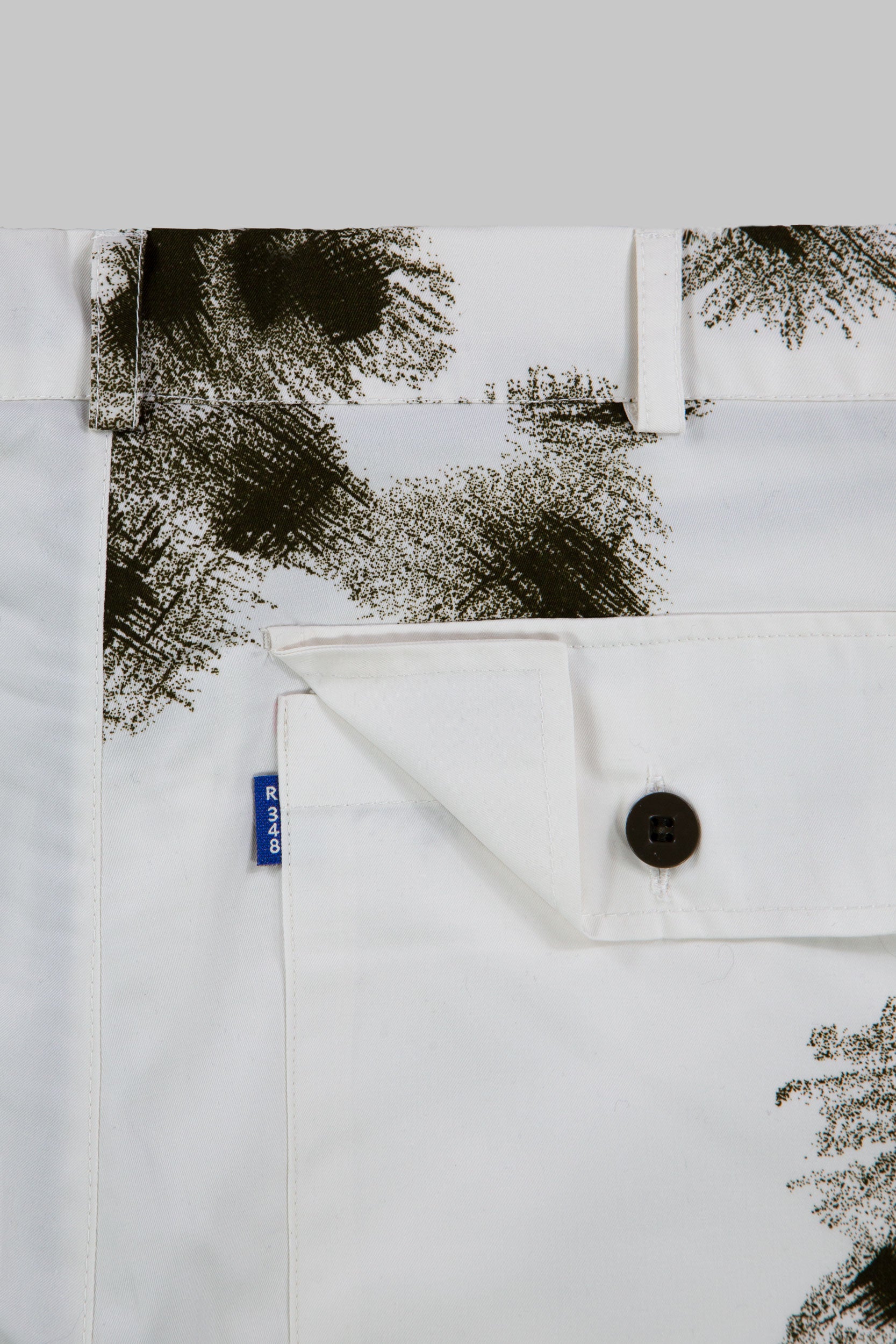 Snow Camo Utility Shorts Winter White