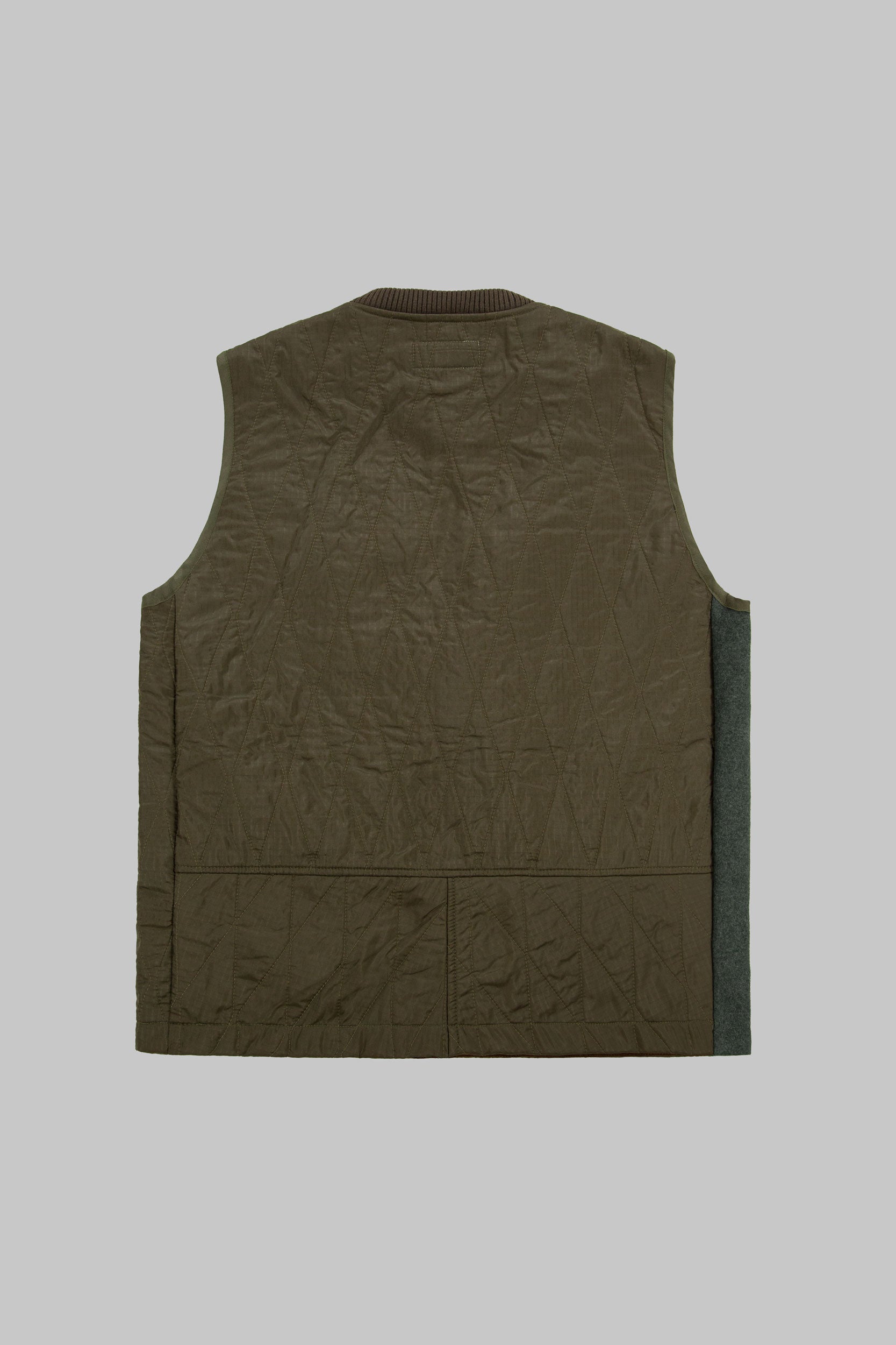 Tank Wool Panel Vest Khaki