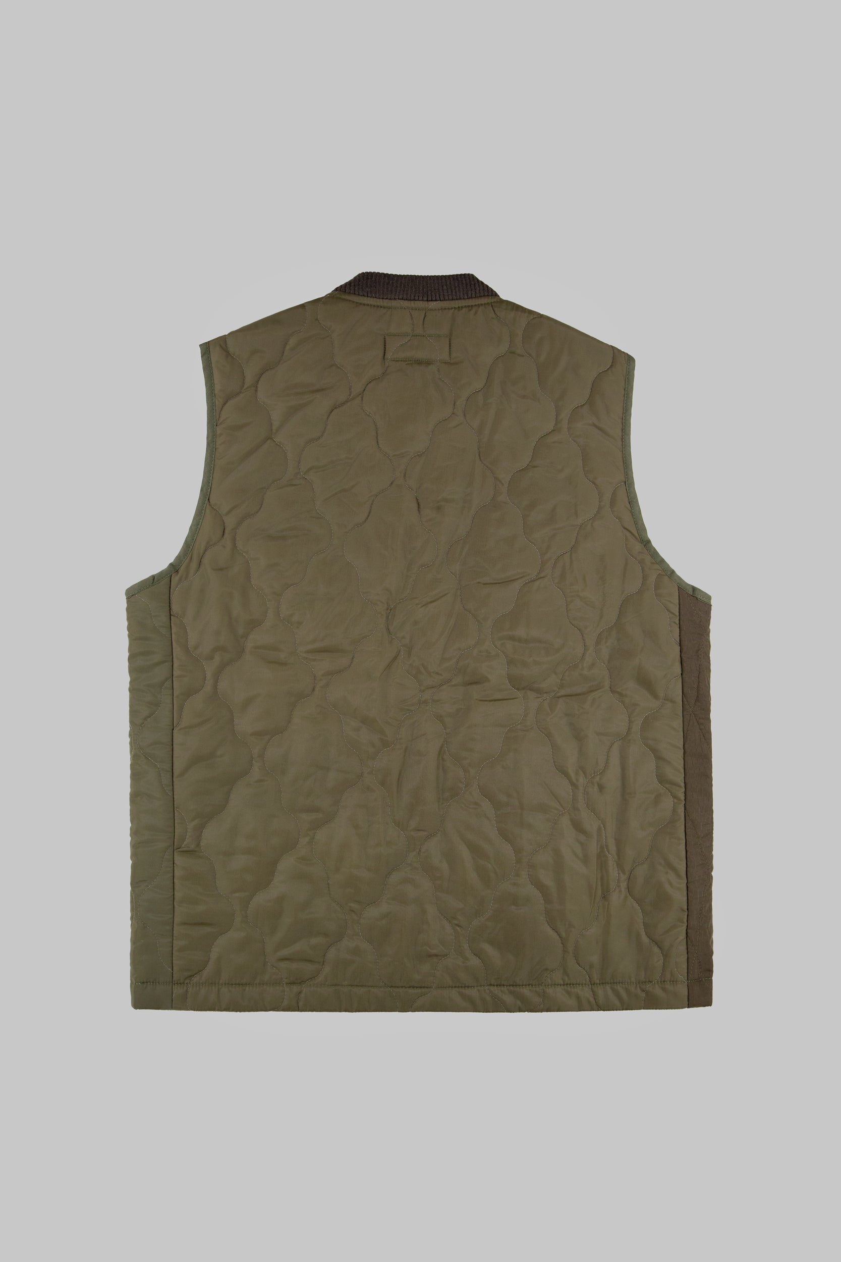 East Stotts Panel Vest Khaki