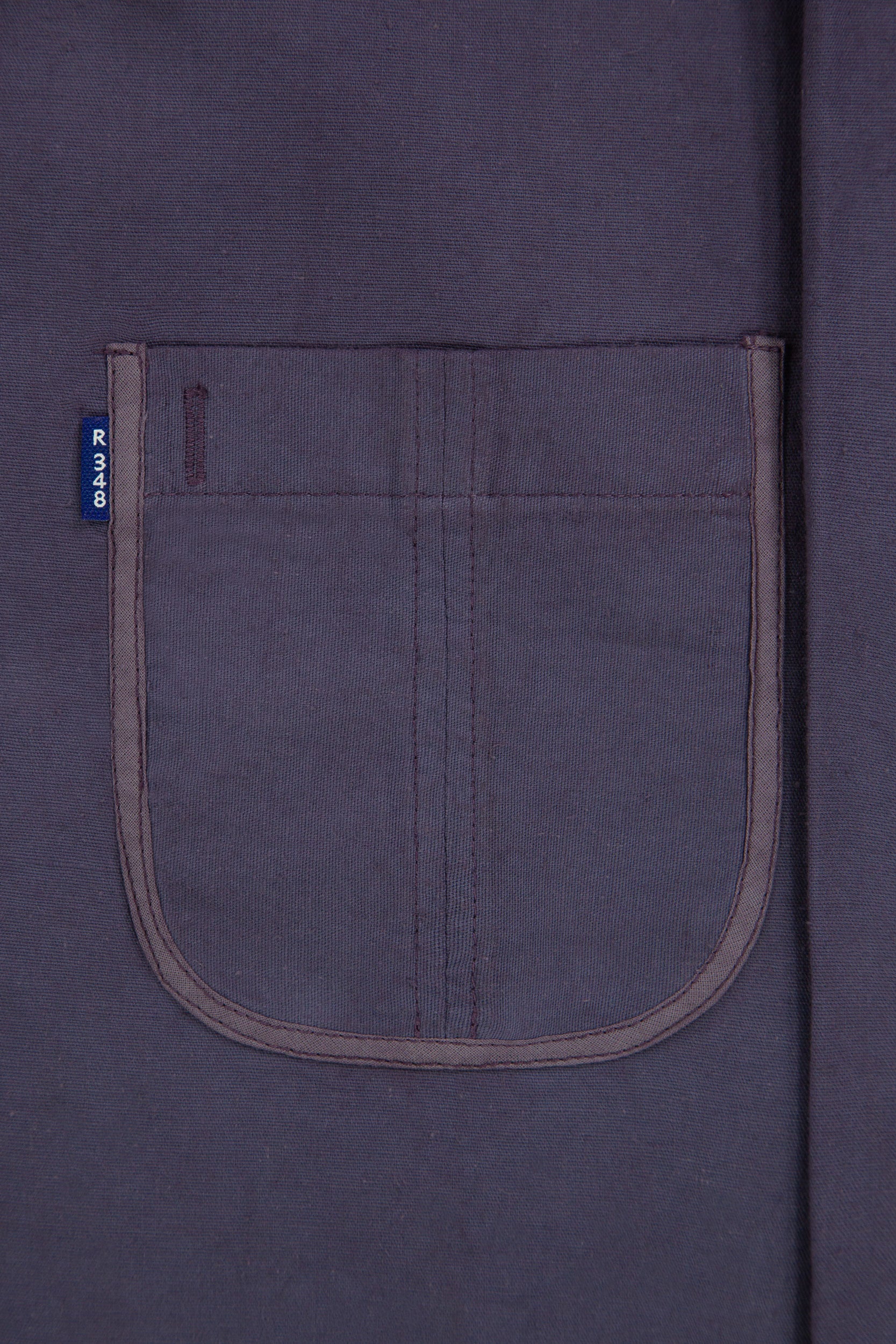 U Pocket Dorma Shirt Mute Deep Purple Indigo